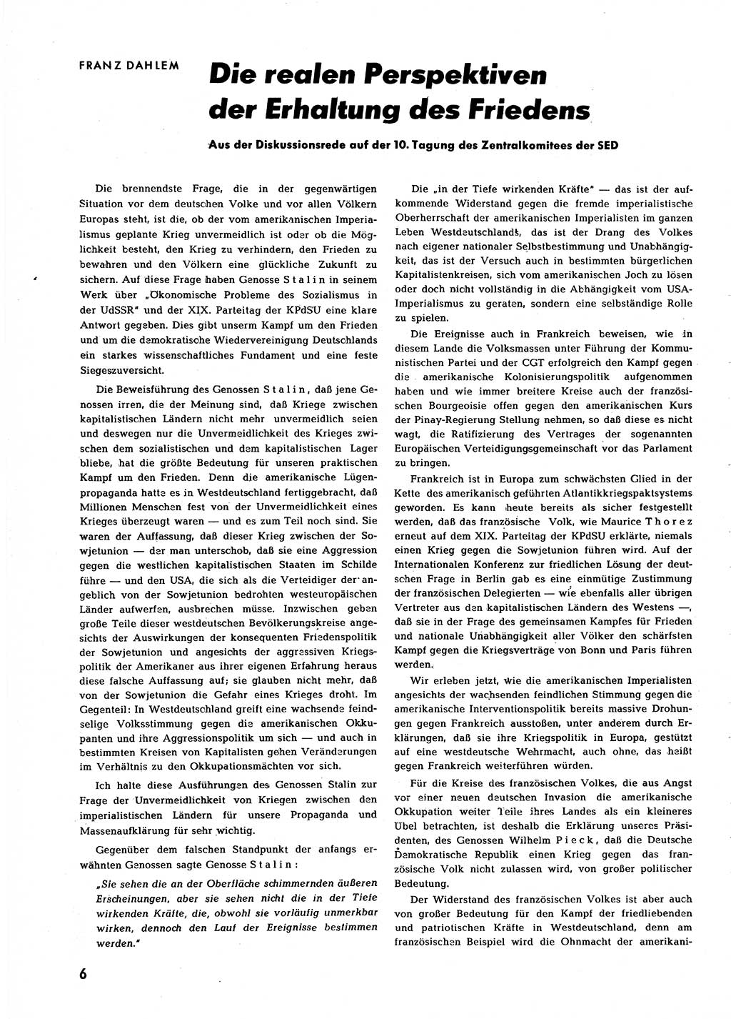 Neuer Weg (NW), Halbmonatsschrift für aktuelle Fragen der Arbeiterbewegung [Zentralkomitee (ZK) Sozialistische Einheitspartei Deutschlands (SED)], 7. Jahrgang [Deutsche Demokratische Republik (DDR)] 1952, Heft 24/6 (NW ZK SED DDR 1952, H. 24/6)