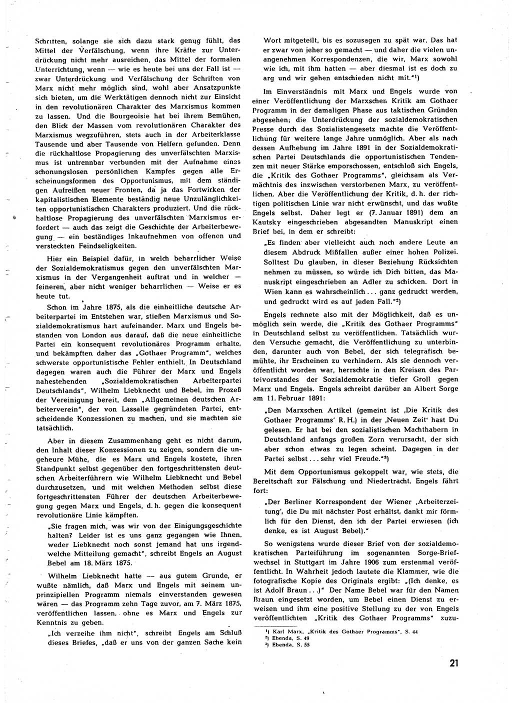 Neuer Weg (NW), Halbmonatsschrift für aktuelle Fragen der Arbeiterbewegung [Zentralkomitee (ZK) Sozialistische Einheitspartei Deutschlands (SED)], 7. Jahrgang [Deutsche Demokratische Republik (DDR)] 1952, Heft 24/21 (NW ZK SED DDR 1952, H. 24/21)