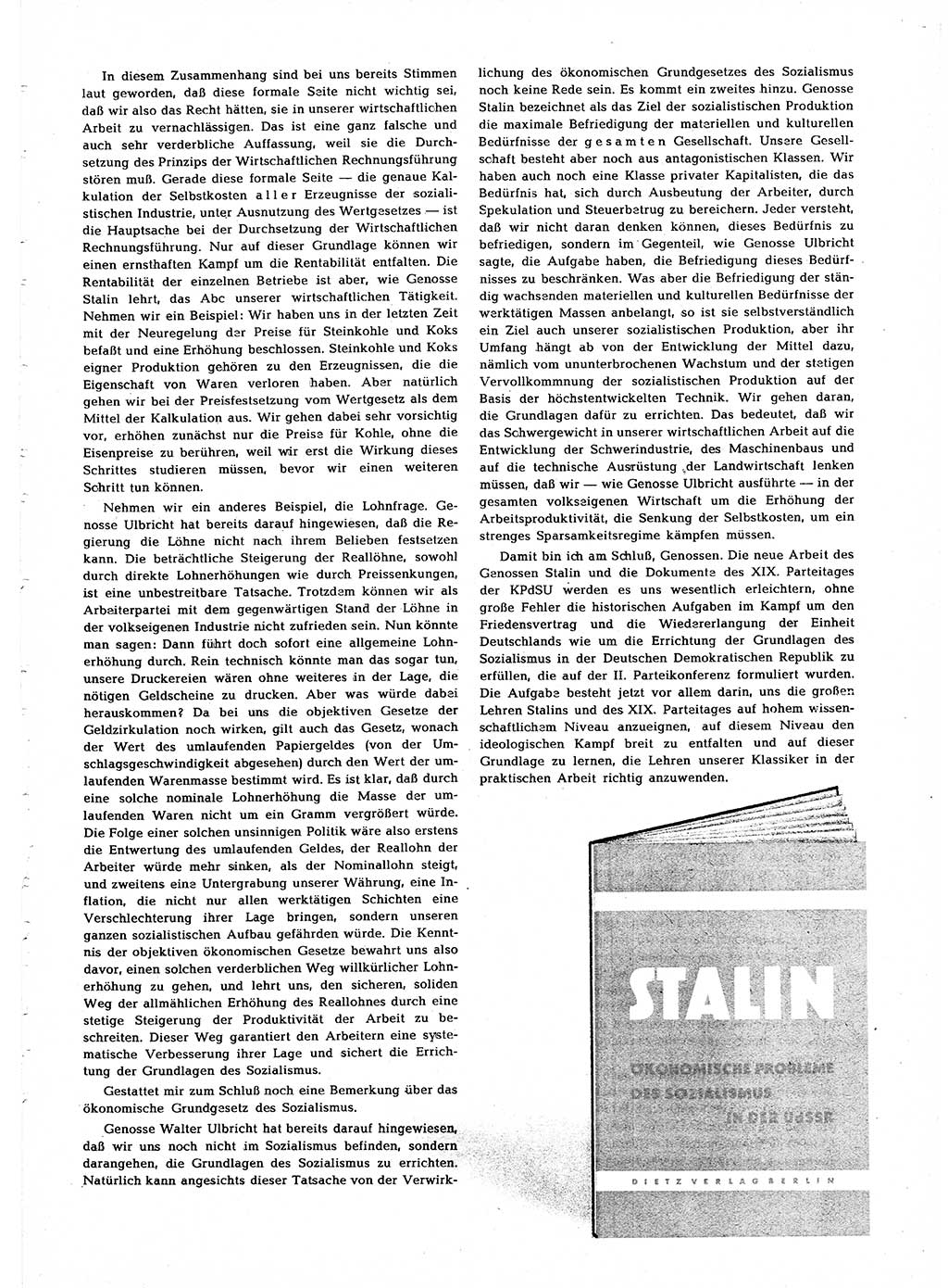 Neuer Weg (NW), Halbmonatsschrift für aktuelle Fragen der Arbeiterbewegung [Zentralkomitee (ZK) Sozialistische Einheitspartei Deutschlands (SED)], 7. Jahrgang [Deutsche Demokratische Republik (DDR)] 1952, Heft 24/27 (NW ZK SED DDR 1952, H. 24/27)