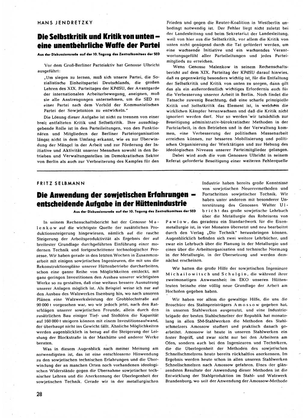 Neuer Weg (NW), Halbmonatsschrift für aktuelle Fragen der Arbeiterbewegung [Zentralkomitee (ZK) Sozialistische Einheitspartei Deutschlands (SED)], 7. Jahrgang [Deutsche Demokratische Republik (DDR)] 1952, Heft 24/28 (NW ZK SED DDR 1952, H. 24/28)
