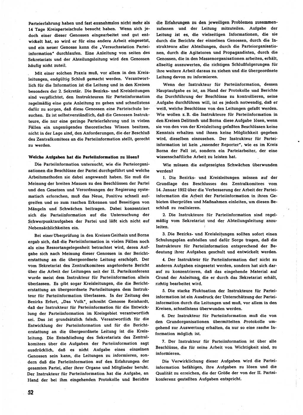 Neuer Weg (NW), Halbmonatsschrift für aktuelle Fragen der Arbeiterbewegung [Zentralkomitee (ZK) Sozialistische Einheitspartei Deutschlands (SED)], 7. Jahrgang [Deutsche Demokratische Republik (DDR)] 1952, Heft 24/52 (NW ZK SED DDR 1952, H. 24/52)