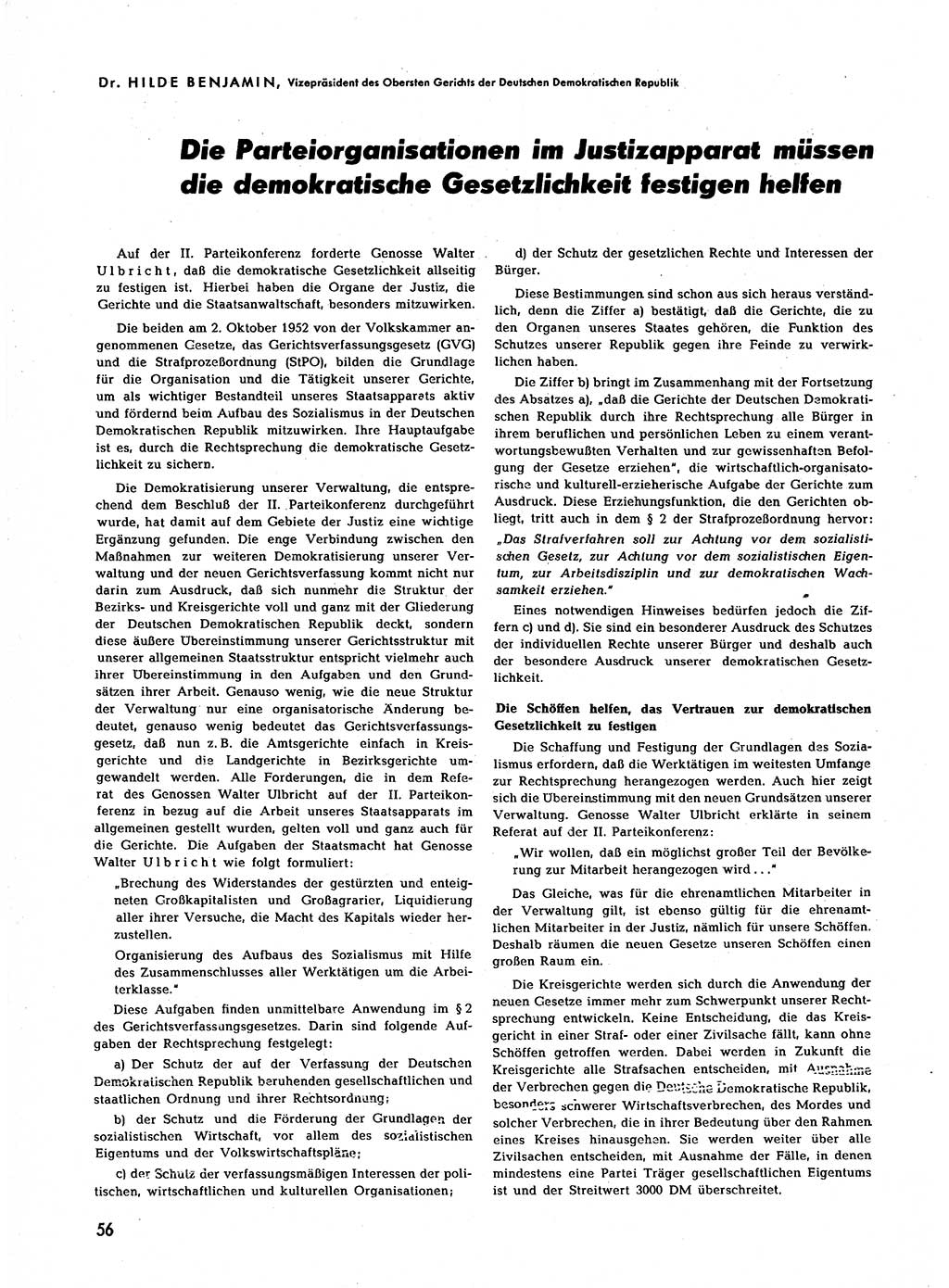 Neuer Weg (NW), Halbmonatsschrift für aktuelle Fragen der Arbeiterbewegung [Zentralkomitee (ZK) Sozialistische Einheitspartei Deutschlands (SED)], 7. Jahrgang [Deutsche Demokratische Republik (DDR)] 1952, Heft 24/56 (NW ZK SED DDR 1952, H. 24/56)