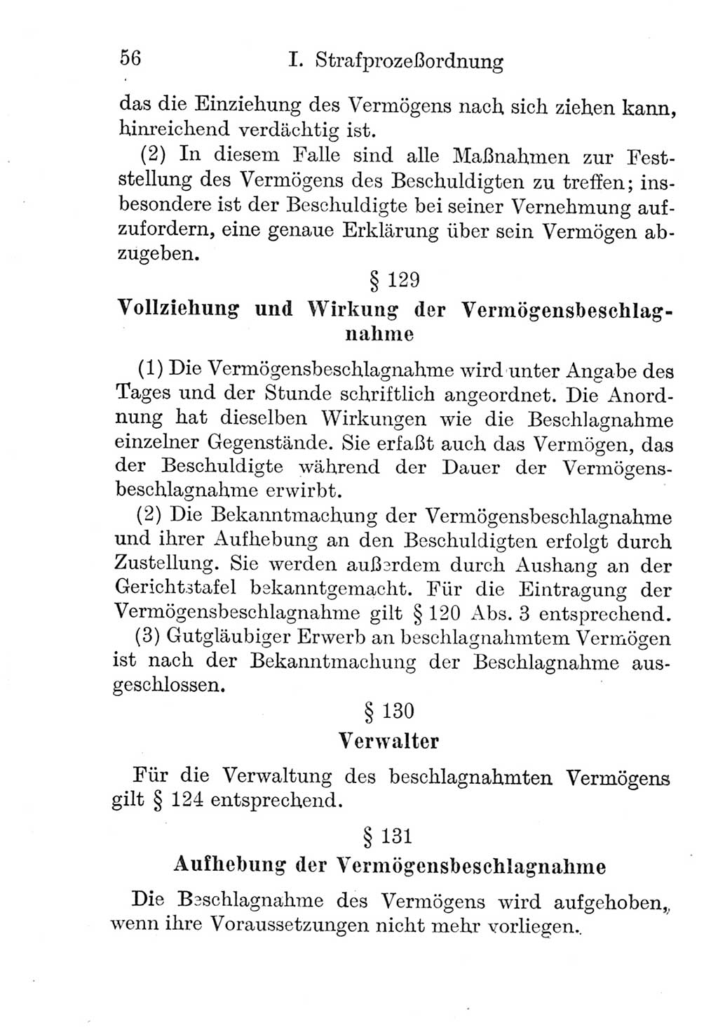 Strafprozeßordnung (StPO), Gerichtsverfassungsgesetz (GVG), Staatsanwaltsgesetz (StAG) und Jugendgerichtsgesetz (JGG) [Deutsche Demokratische Republik (DDR)] 1952, Seite 56 (StPO GVG StAG JGG DDR 1952, S. 56)