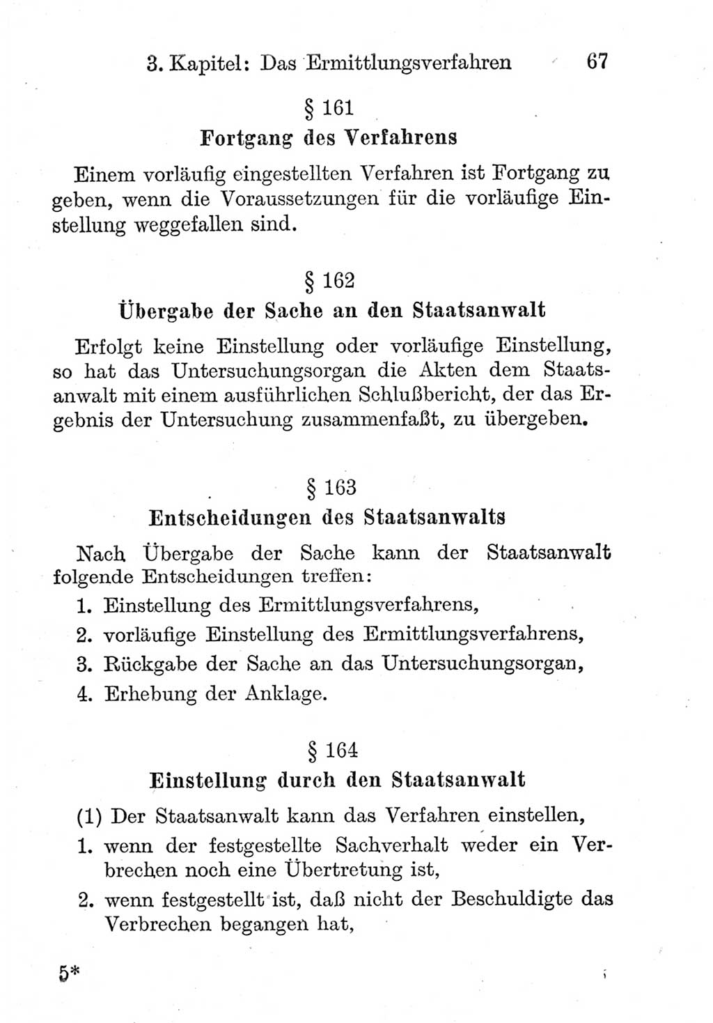 Strafprozeßordnung (StPO), Gerichtsverfassungsgesetz (GVG), Staatsanwaltsgesetz (StAG) und Jugendgerichtsgesetz (JGG) [Deutsche Demokratische Republik (DDR)] 1952, Seite 67 (StPO GVG StAG JGG DDR 1952, S. 67)