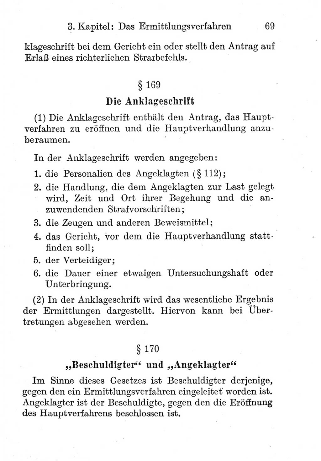 Strafprozeßordnung (StPO), Gerichtsverfassungsgesetz (GVG), Staatsanwaltsgesetz (StAG) und Jugendgerichtsgesetz (JGG) [Deutsche Demokratische Republik (DDR)] 1952, Seite 69 (StPO GVG StAG JGG DDR 1952, S. 69)