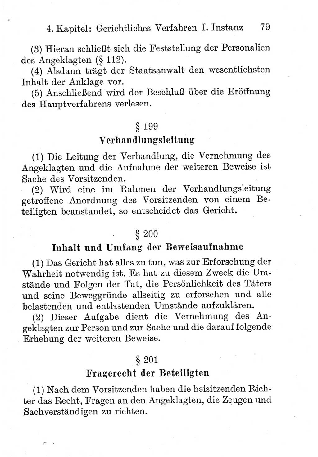 Strafprozeßordnung (StPO), Gerichtsverfassungsgesetz (GVG), Staatsanwaltsgesetz (StAG) und Jugendgerichtsgesetz (JGG) [Deutsche Demokratische Republik (DDR)] 1952, Seite 79 (StPO GVG StAG JGG DDR 1952, S. 79)