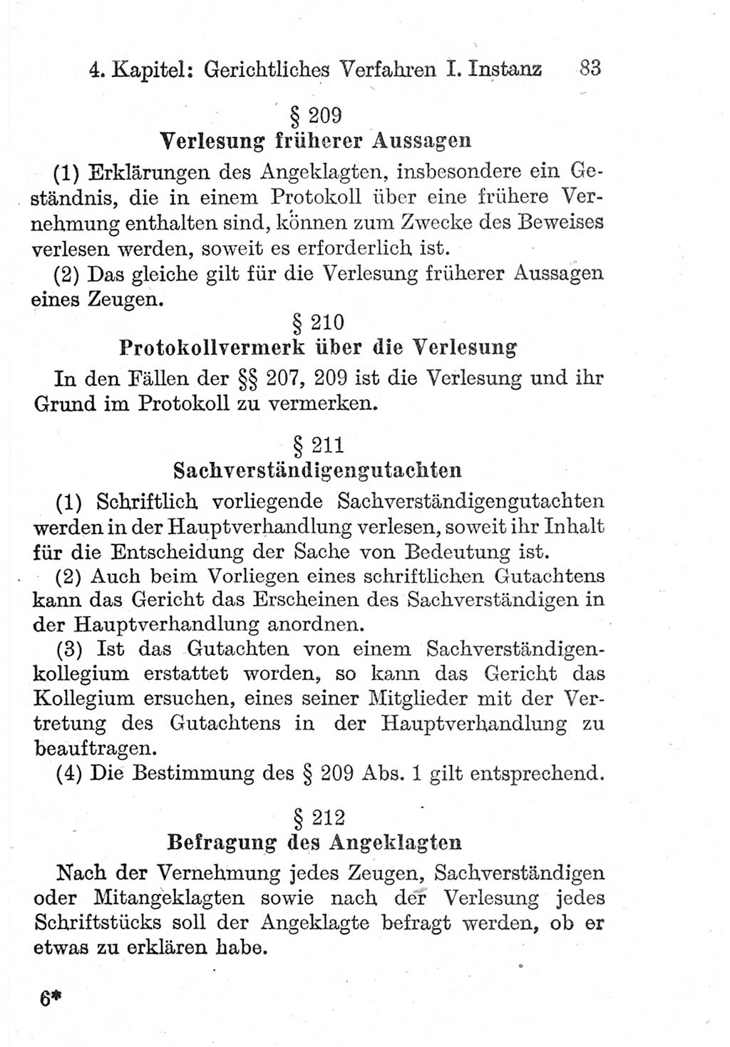 Strafprozeßordnung (StPO), Gerichtsverfassungsgesetz (GVG), Staatsanwaltsgesetz (StAG) und Jugendgerichtsgesetz (JGG) [Deutsche Demokratische Republik (DDR)] 1952, Seite 83 (StPO GVG StAG JGG DDR 1952, S. 83)
