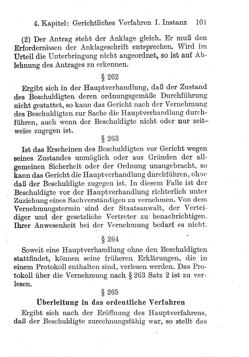 Strafprozeßordnung (StPO), Gerichtsverfassungsgesetz (GVG), Staatsanwaltsgesetz (StAG) und Jugendgerichtsgesetz (JGG) [Deutsche Demokratische Republik (DDR)] 1952, Seite 101 (StPO GVG StAG JGG DDR 1952, S. 101)