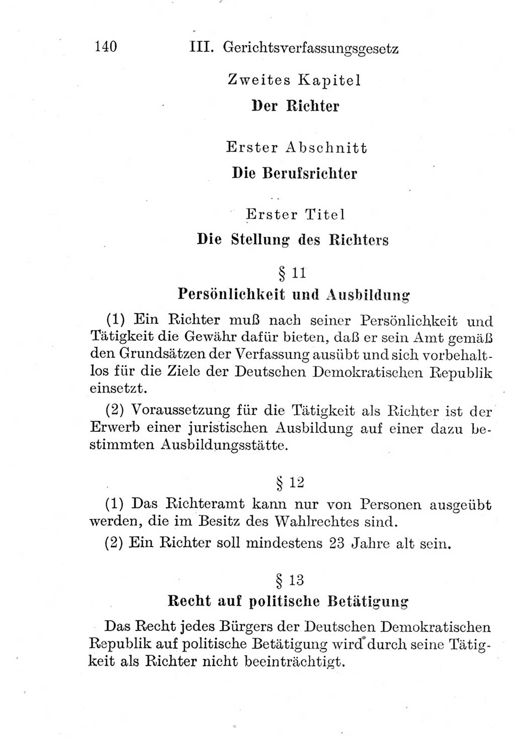 Strafprozeßordnung (StPO), Gerichtsverfassungsgesetz (GVG), Staatsanwaltsgesetz (StAG) und Jugendgerichtsgesetz (JGG) [Deutsche Demokratische Republik (DDR)] 1952, Seite 140 (StPO GVG StAG JGG DDR 1952, S. 140)