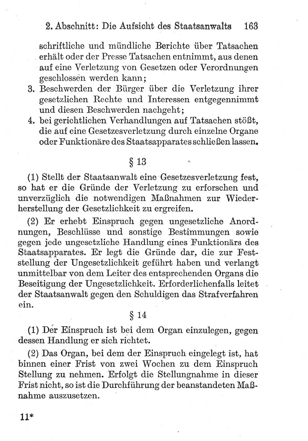 Strafprozeßordnung (StPO), Gerichtsverfassungsgesetz (GVG), Staatsanwaltsgesetz (StAG) und Jugendgerichtsgesetz (JGG) [Deutsche Demokratische Republik (DDR)] 1952, Seite 163 (StPO GVG StAG JGG DDR 1952, S. 163)