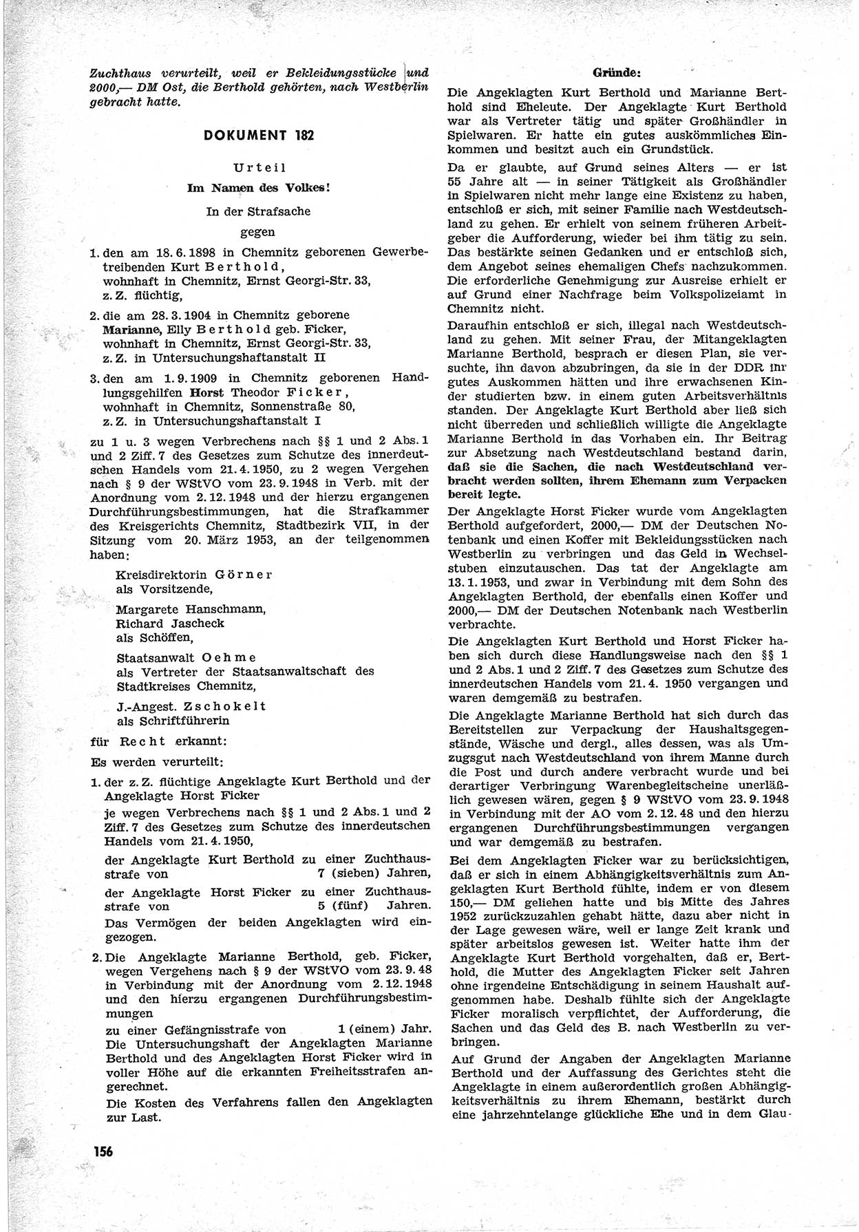 Unrecht als System, Dokumente über planmäßige Rechtsverletzungen in der Sowjetzone Deutschlands, zusammengestellt vom Untersuchungsausschuß Freiheitlicher Juristen (UFJ), Teil Ⅱ 1952-1954, herausgegeben vom Bundesministerium für gesamtdeutsche Fragen, Bonn 1955, Seite 156 (Unr. Syst. 1952-1954, S. 156)