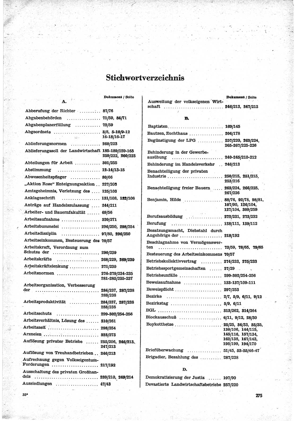 Unrecht als System, Dokumente über planmäßige Rechtsverletzungen in der Sowjetzone Deutschlands, zusammengestellt vom Untersuchungsausschuß Freiheitlicher Juristen (UFJ), Teil Ⅱ 1952-1954, herausgegeben vom Bundesministerium für gesamtdeutsche Fragen, Bonn 1955, Seite 275 (Unr. Syst. 1952-1954, S. 275)