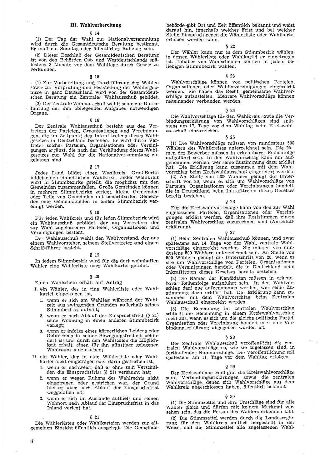 Neue Justiz (NJ), Zeitschrift für Recht und Rechtswissenschaft [Deutsche Demokratische Republik (DDR)], 6. Jahrgang 1952, Seite 4 (NJ DDR 1952, S. 4)