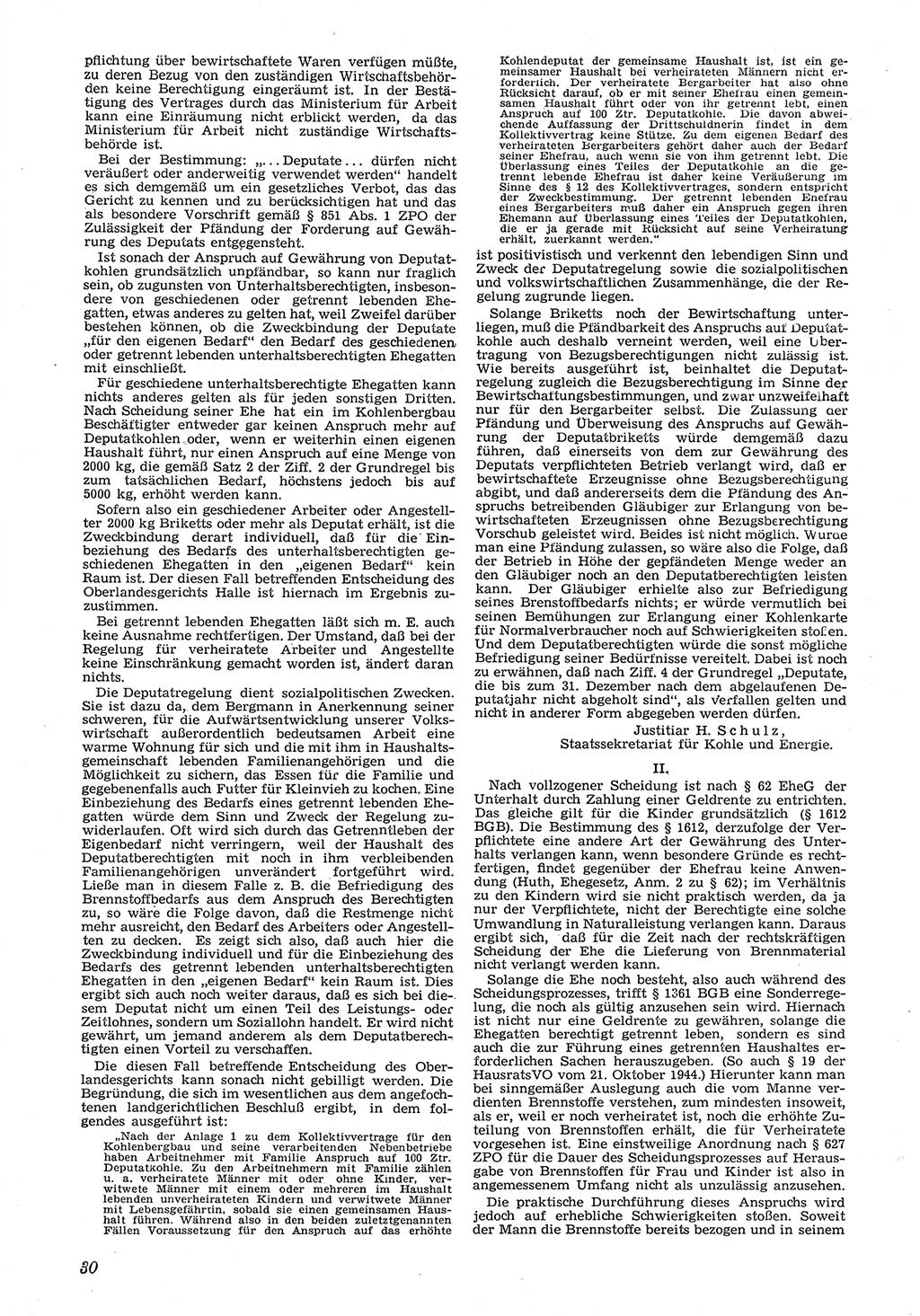 Neue Justiz (NJ), Zeitschrift für Recht und Rechtswissenschaft [Deutsche Demokratische Republik (DDR)], 6. Jahrgang 1952, Seite 30 (NJ DDR 1952, S. 30)