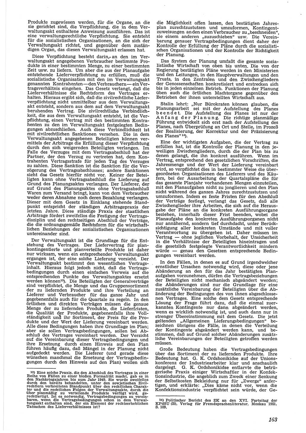Neue Justiz (NJ), Zeitschrift für Recht und Rechtswissenschaft [Deutsche Demokratische Republik (DDR)], 6. Jahrgang 1952, Seite 163 (NJ DDR 1952, S. 163)