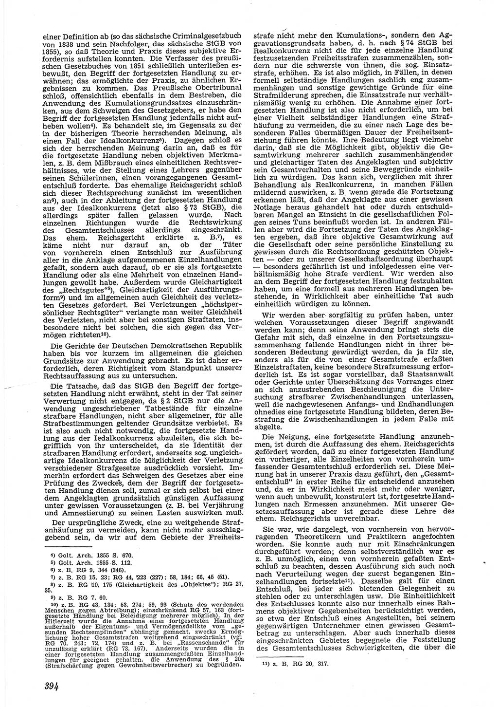 Neue Justiz (NJ), Zeitschrift für Recht und Rechtswissenschaft [Deutsche Demokratische Republik (DDR)], 6. Jahrgang 1952, Seite 394 (NJ DDR 1952, S. 394)