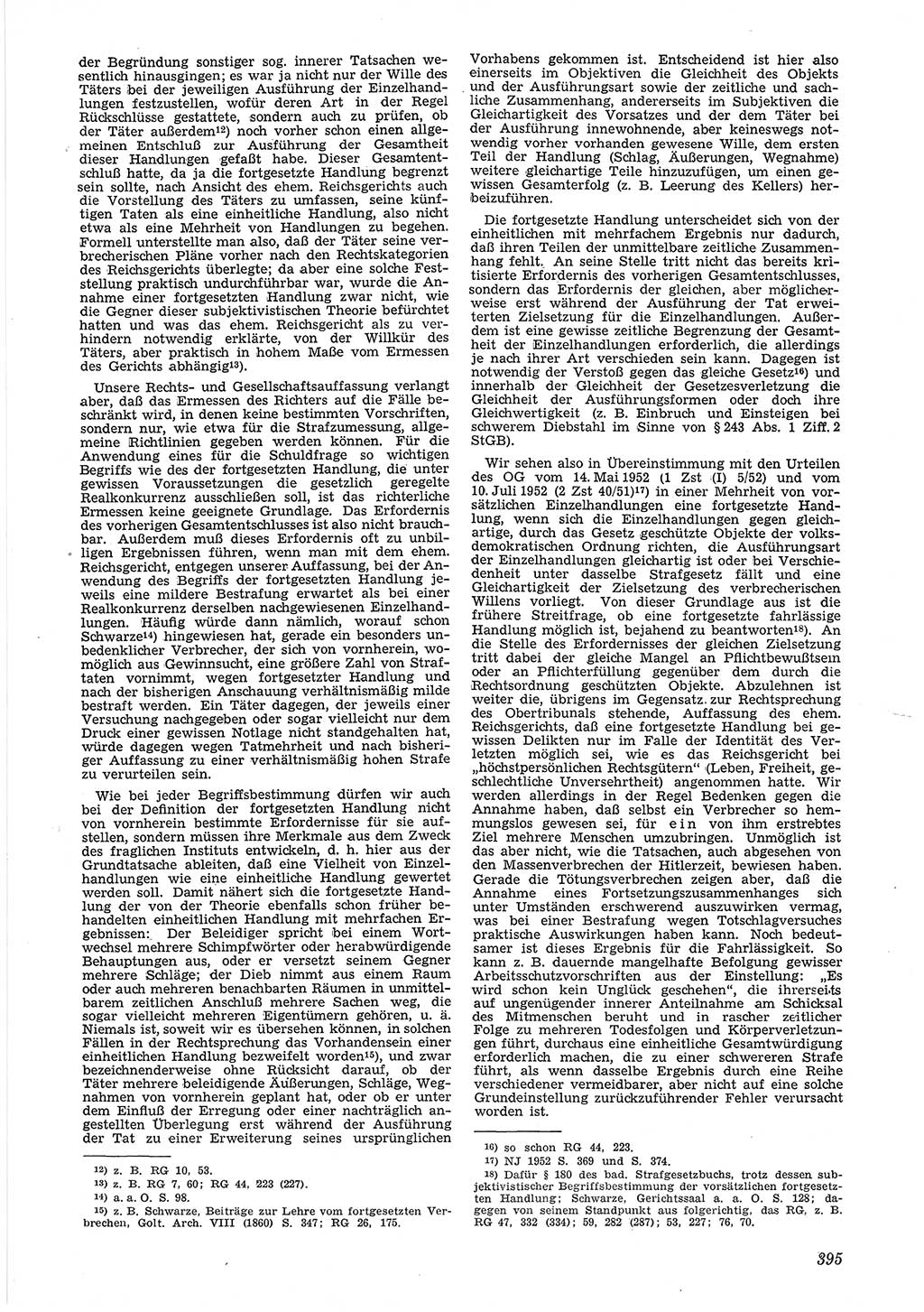 Neue Justiz (NJ), Zeitschrift für Recht und Rechtswissenschaft [Deutsche Demokratische Republik (DDR)], 6. Jahrgang 1952, Seite 395 (NJ DDR 1952, S. 395)