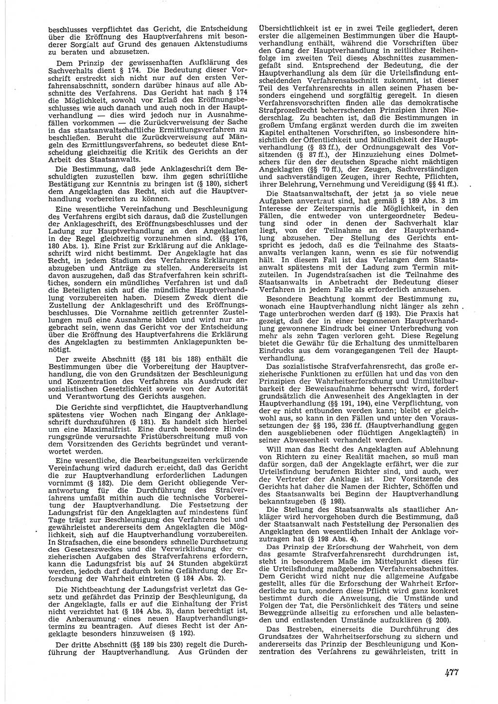 Neue Justiz (NJ), Zeitschrift für Recht und Rechtswissenschaft [Deutsche Demokratische Republik (DDR)], 6. Jahrgang 1952, Seite 477 (NJ DDR 1952, S. 477)