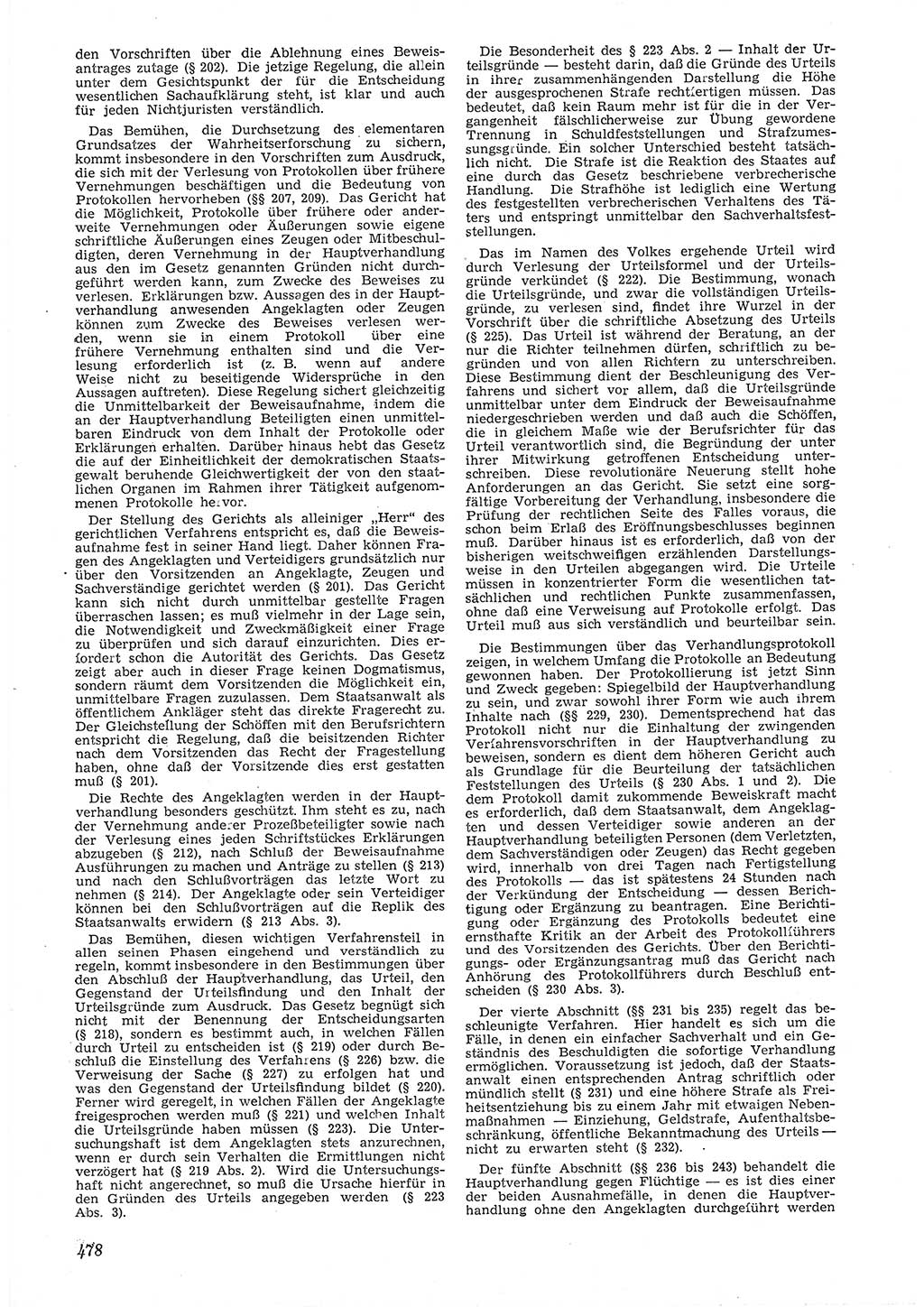 Neue Justiz (NJ), Zeitschrift für Recht und Rechtswissenschaft [Deutsche Demokratische Republik (DDR)], 6. Jahrgang 1952, Seite 478 (NJ DDR 1952, S. 478)