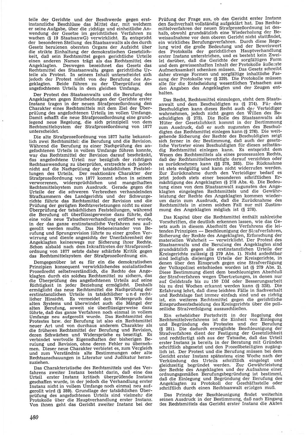 Neue Justiz (NJ), Zeitschrift für Recht und Rechtswissenschaft [Deutsche Demokratische Republik (DDR)], 6. Jahrgang 1952, Seite 480 (NJ DDR 1952, S. 480)