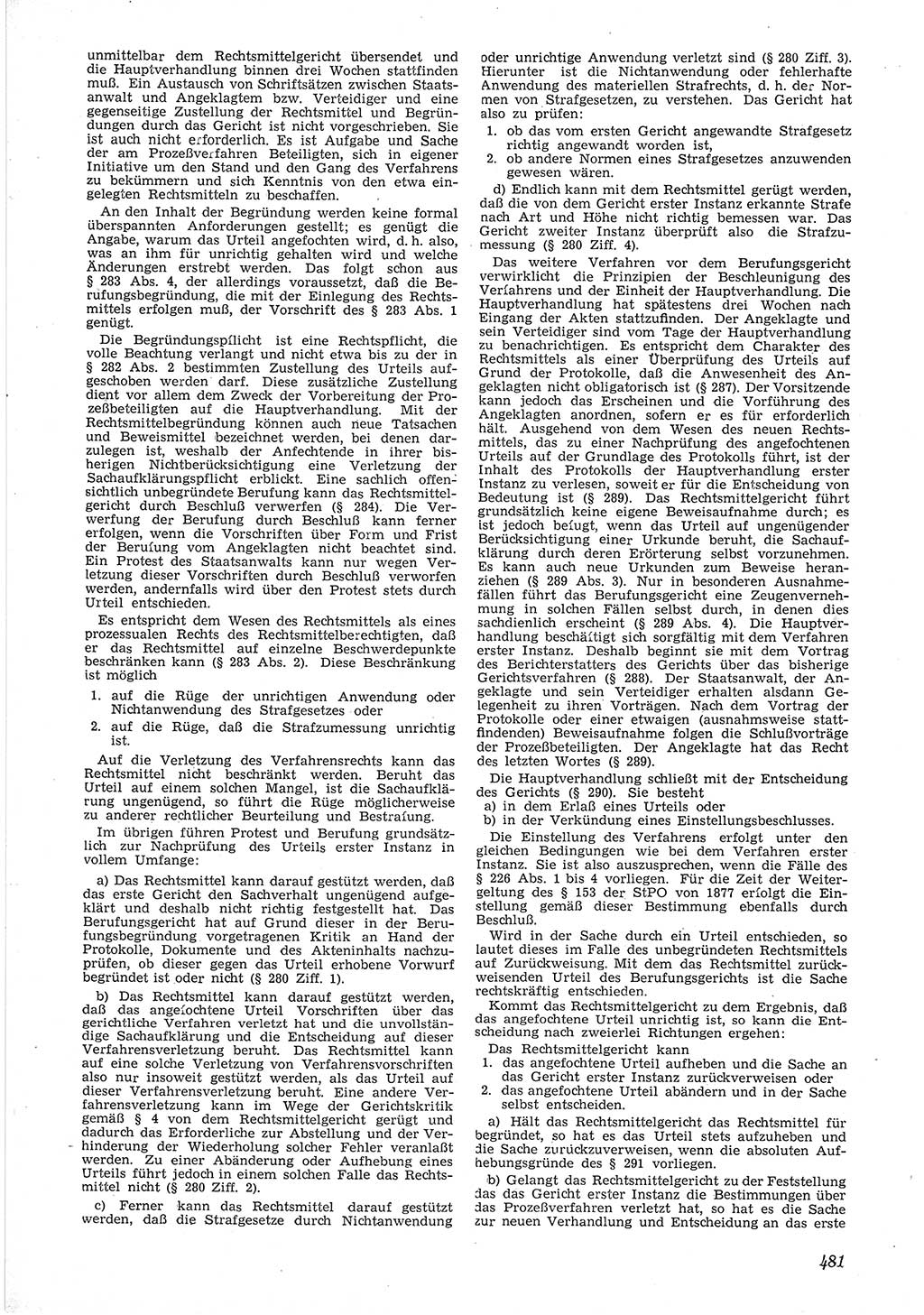 Neue Justiz (NJ), Zeitschrift für Recht und Rechtswissenschaft [Deutsche Demokratische Republik (DDR)], 6. Jahrgang 1952, Seite 481 (NJ DDR 1952, S. 481)