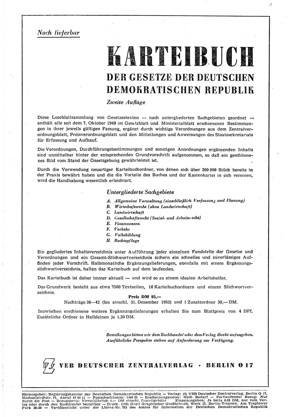 Gesetzblatt (GBl.) der Deutschen Demokratischen Republik (DDR) 1953, Seite 312 (GBl. DDR 1953, S. 312)