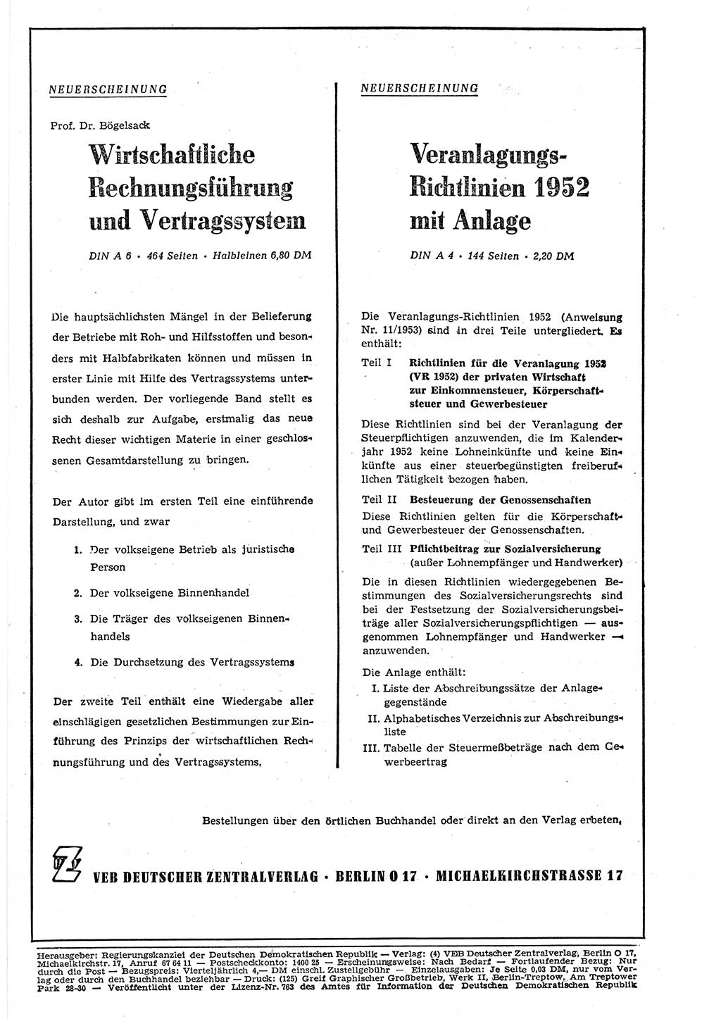 Gesetzblatt (GBl.) der Deutschen Demokratischen Republik (DDR) 1953, Seite 418 (GBl. DDR 1953, S. 418)