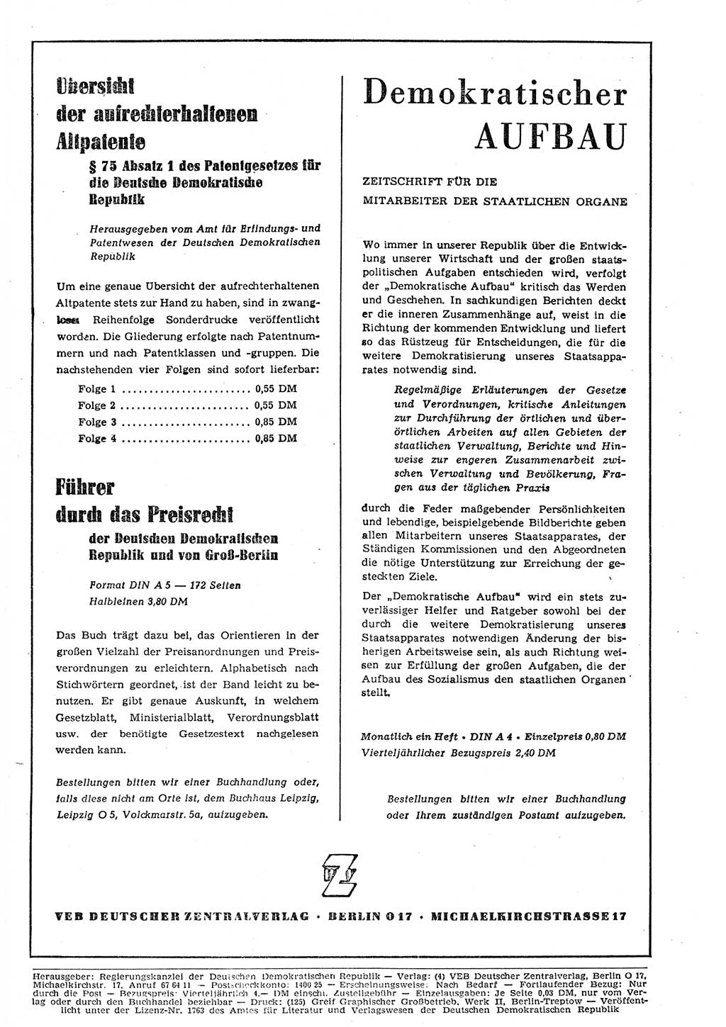 Gesetzblatt (GBl.) der Deutschen Demokratischen Republik (DDR) 1953, Seite 426 (GBl. DDR 1953, S. 426)