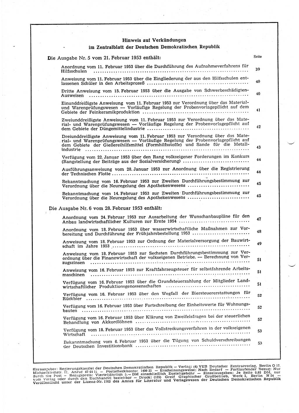 Gesetzblatt (GBl.) der Deutschen Demokratischen Republik (DDR) 1953, Seite 588 (GBl. DDR 1953, S. 588)