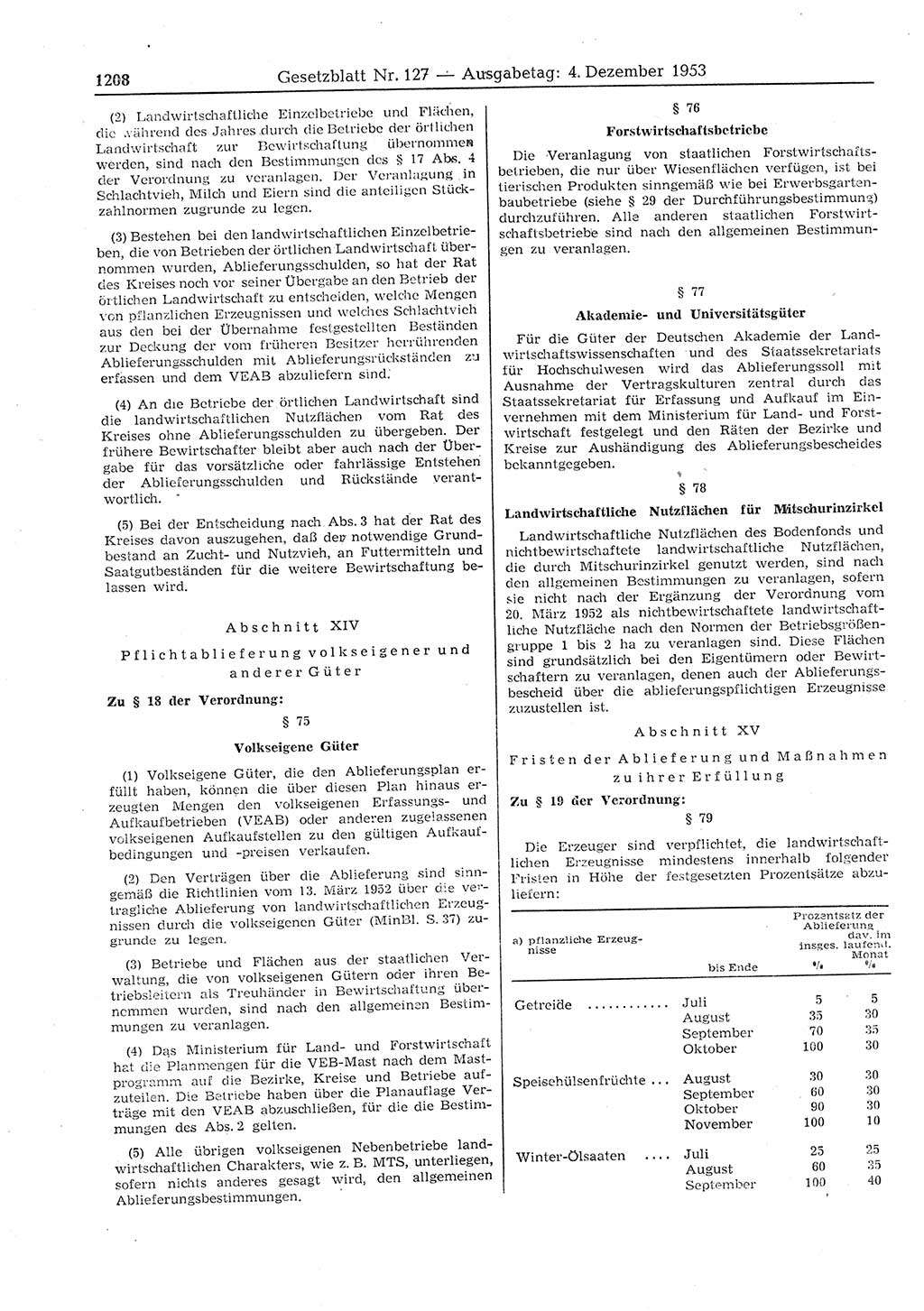 Gesetzblatt (GBl.) der Deutschen Demokratischen Republik (DDR) 1953, Seite 1208 (GBl. DDR 1953, S. 1208)