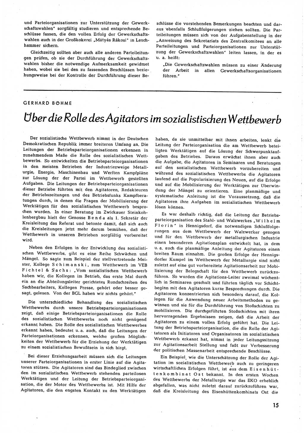 Neuer Weg (NW), Organ des Zentralkomitees (ZK) [Sozialistische Einheitspartei Deutschlands (SED)] für alle Parteiarbeiter, 8. Jahrgang [Deutsche Demokratische Republik (DDR)] 1953, Heft 1/15 (NW ZK SED DDR 1953, H. 1/15)