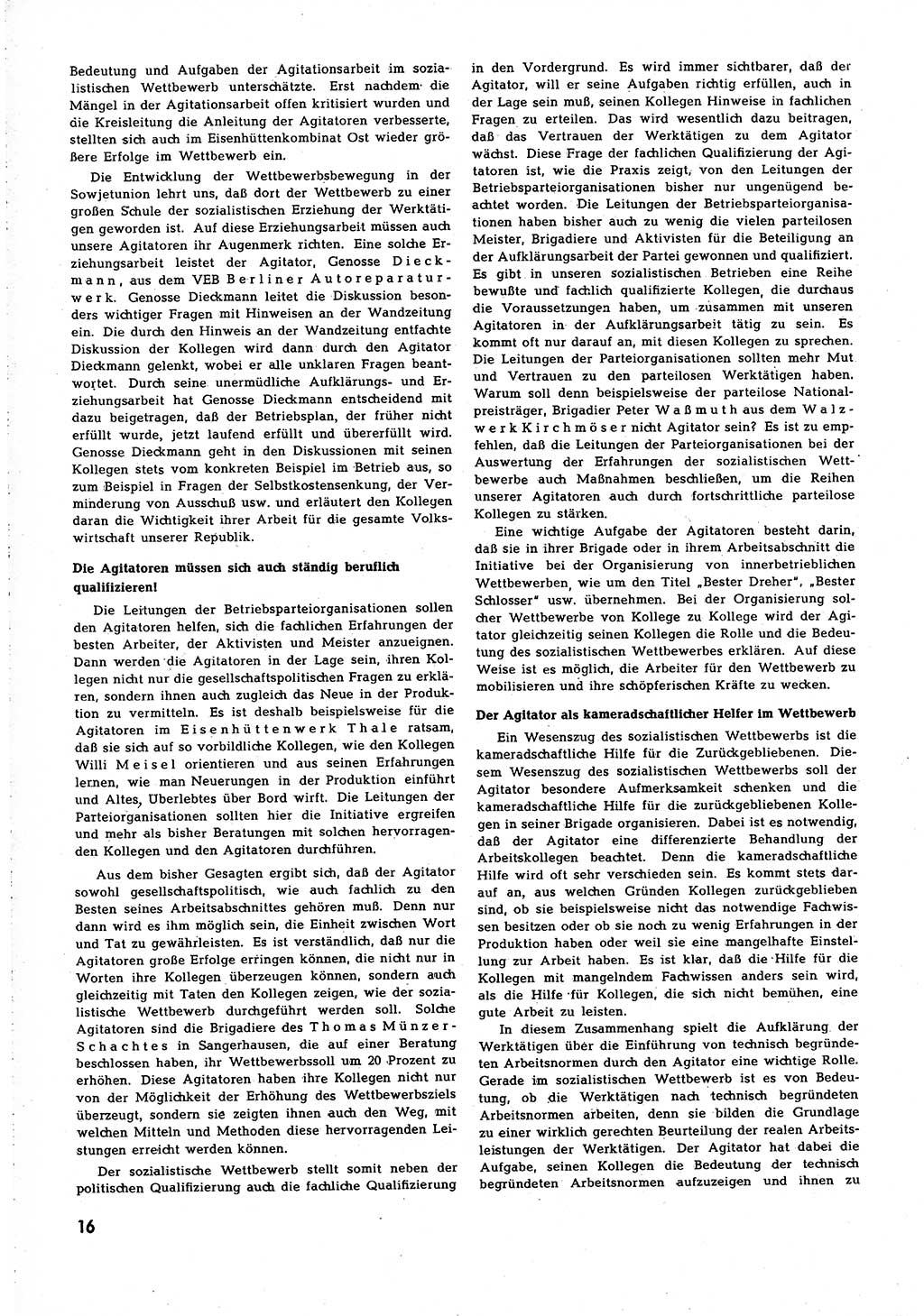 Neuer Weg (NW), Organ des Zentralkomitees (ZK) [Sozialistische Einheitspartei Deutschlands (SED)] für alle Parteiarbeiter, 8. Jahrgang [Deutsche Demokratische Republik (DDR)] 1953, Heft 1/16 (NW ZK SED DDR 1953, H. 1/16)