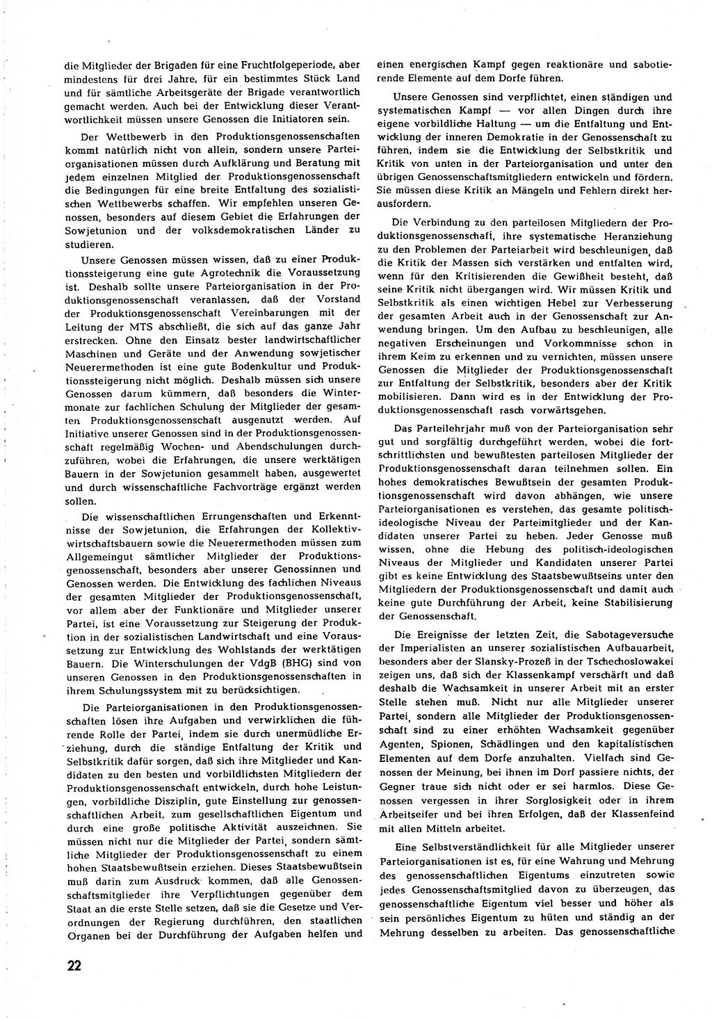 Neuer Weg (NW), Organ des Zentralkomitees (ZK) [Sozialistische Einheitspartei Deutschlands (SED)] für alle Parteiarbeiter, 8. Jahrgang [Deutsche Demokratische Republik (DDR)] 1953, Heft 1/22 (NW ZK SED DDR 1953, H. 1/22)