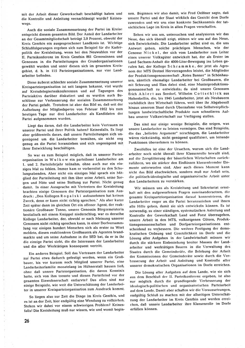 Neuer Weg (NW), Organ des Zentralkomitees (ZK) [Sozialistische Einheitspartei Deutschlands (SED)] für alle Parteiarbeiter, 8. Jahrgang [Deutsche Demokratische Republik (DDR)] 1953, Heft 1/26 (NW ZK SED DDR 1953, H. 1/26)