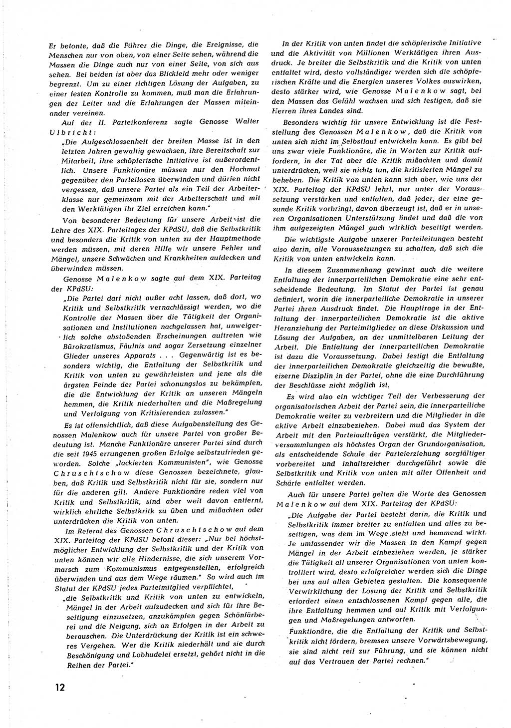 Neuer Weg (NW), Organ des Zentralkomitees (ZK) [Sozialistische Einheitspartei Deutschlands (SED)] für alle Parteiarbeiter, 8. Jahrgang [Deutsche Demokratische Republik (DDR)] 1953, Heft 2/12 (NW ZK SED DDR 1953, H. 2/12)