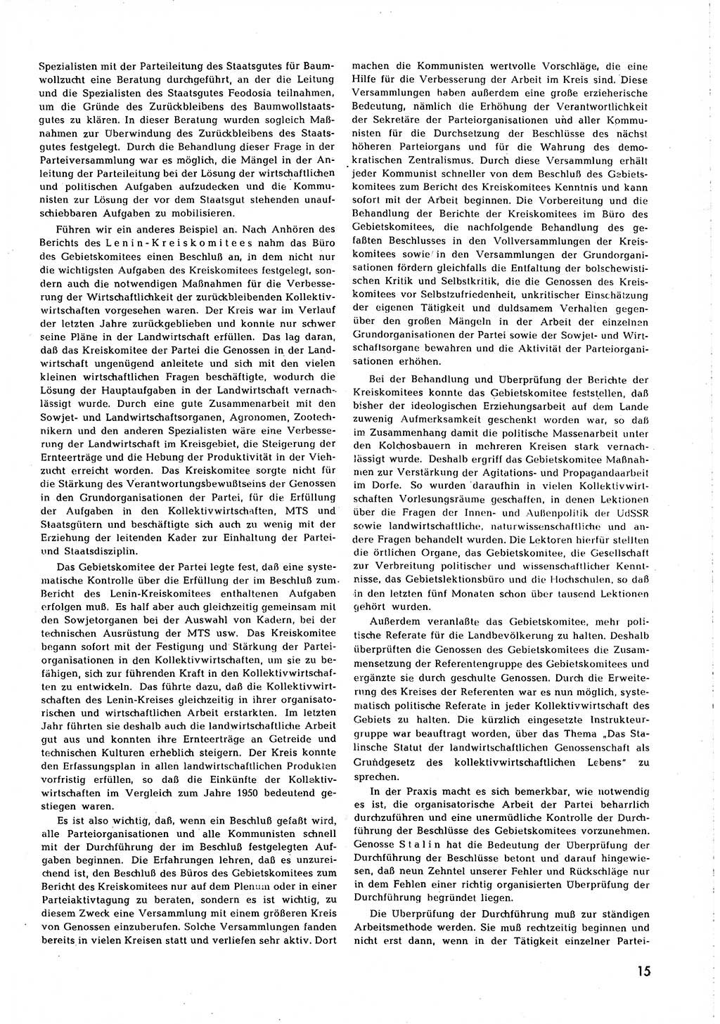Neuer Weg (NW), Organ des Zentralkomitees (ZK) [Sozialistische Einheitspartei Deutschlands (SED)] für alle Parteiarbeiter, 8. Jahrgang [Deutsche Demokratische Republik (DDR)] 1953, Heft 2/15 (NW ZK SED DDR 1953, H. 2/15)