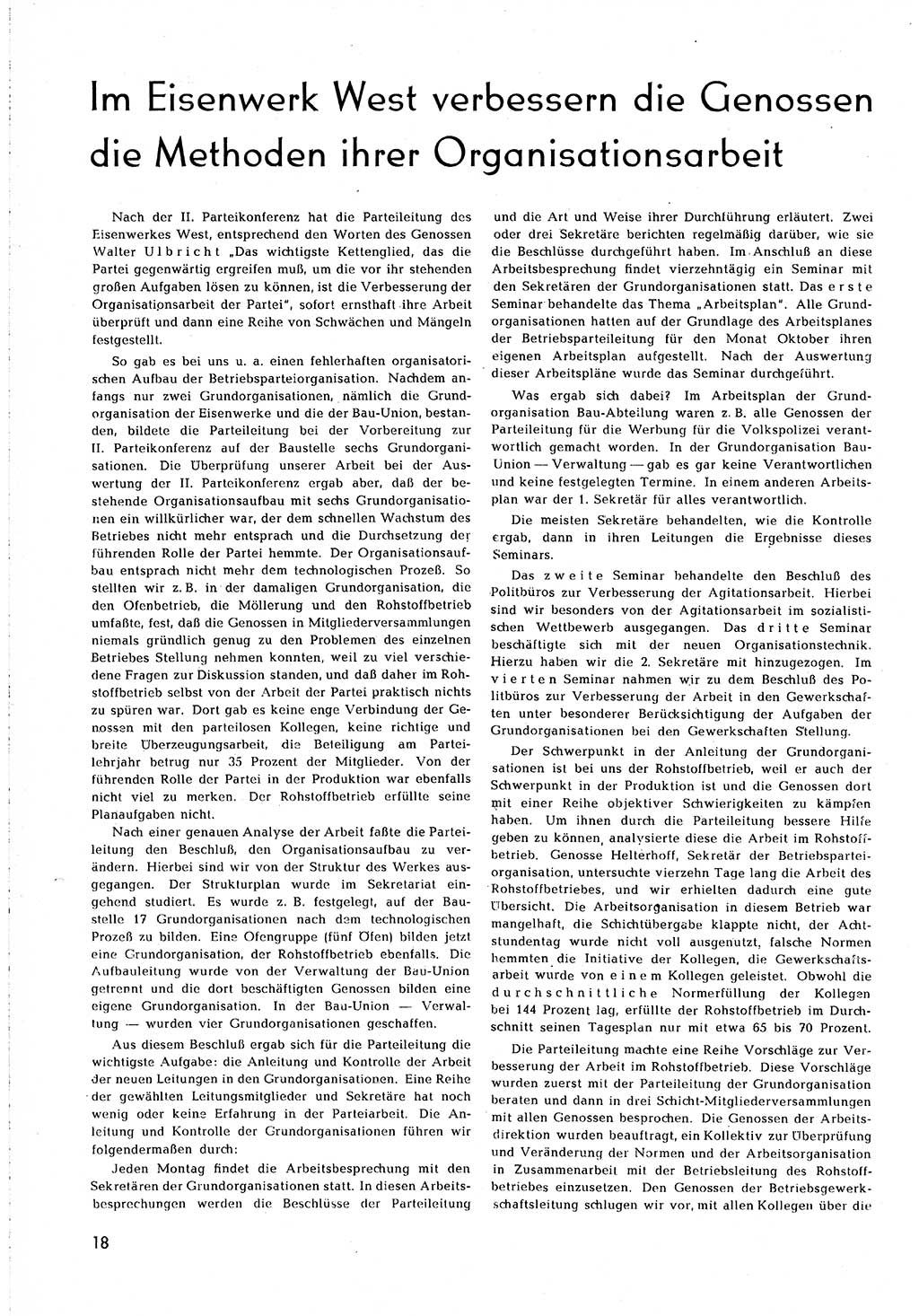 Neuer Weg (NW), Organ des Zentralkomitees (ZK) [Sozialistische Einheitspartei Deutschlands (SED)] für alle Parteiarbeiter, 8. Jahrgang [Deutsche Demokratische Republik (DDR)] 1953, Heft 2/18 (NW ZK SED DDR 1953, H. 2/18)