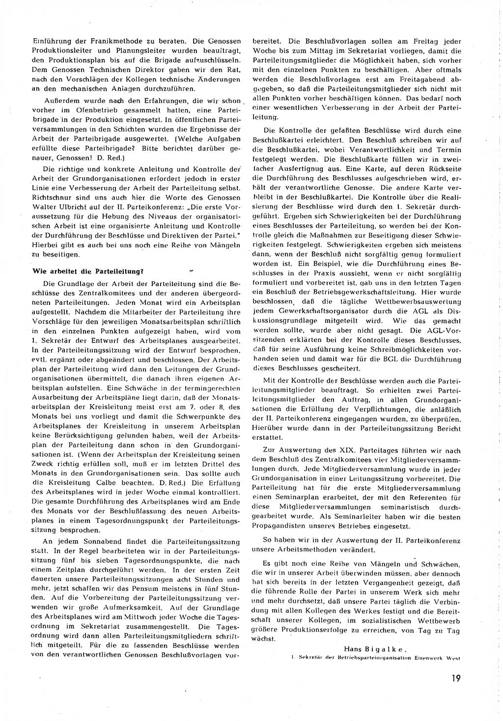 Neuer Weg (NW), Organ des Zentralkomitees (ZK) [Sozialistische Einheitspartei Deutschlands (SED)] für alle Parteiarbeiter, 8. Jahrgang [Deutsche Demokratische Republik (DDR)] 1953, Heft 2/19 (NW ZK SED DDR 1953, H. 2/19)