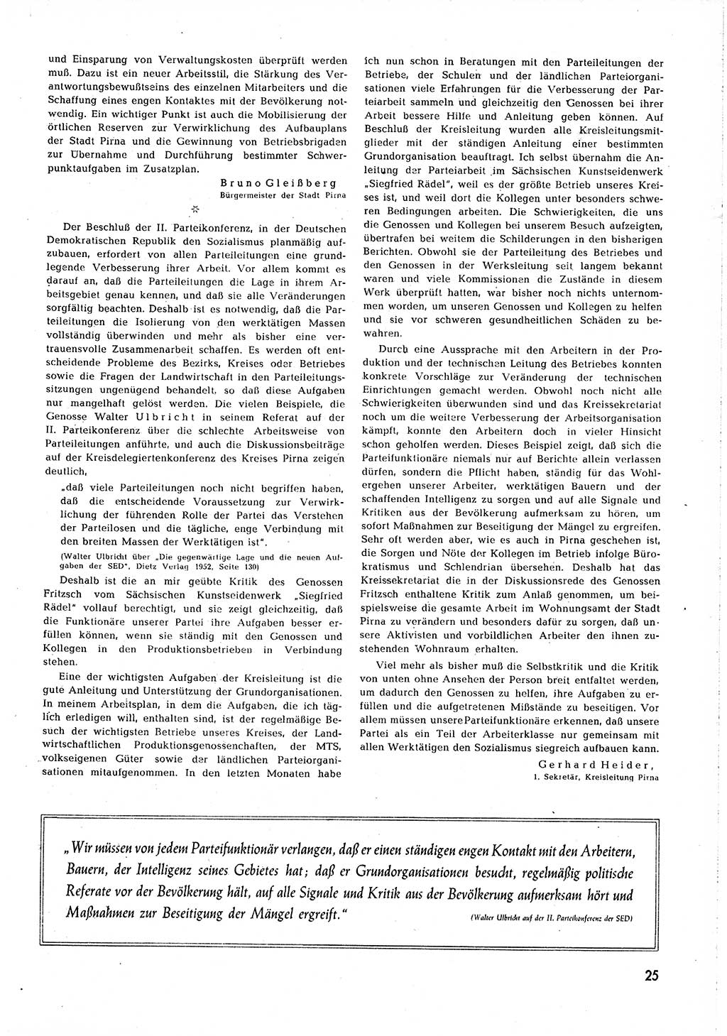 Neuer Weg (NW), Organ des Zentralkomitees (ZK) [Sozialistische Einheitspartei Deutschlands (SED)] für alle Parteiarbeiter, 8. Jahrgang [Deutsche Demokratische Republik (DDR)] 1953, Heft 2/25 (NW ZK SED DDR 1953, H. 2/25)