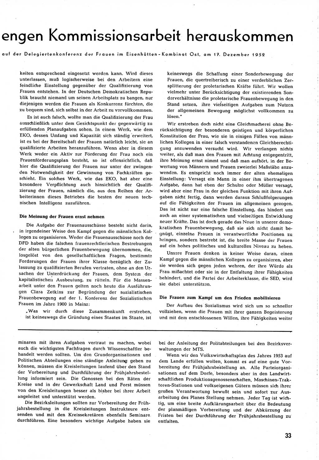 Neuer Weg (NW), Organ des Zentralkomitees (ZK) [Sozialistische Einheitspartei Deutschlands (SED)] für alle Parteiarbeiter, 8. Jahrgang [Deutsche Demokratische Republik (DDR)] 1953, Heft 2/33 (NW ZK SED DDR 1953, H. 2/33)