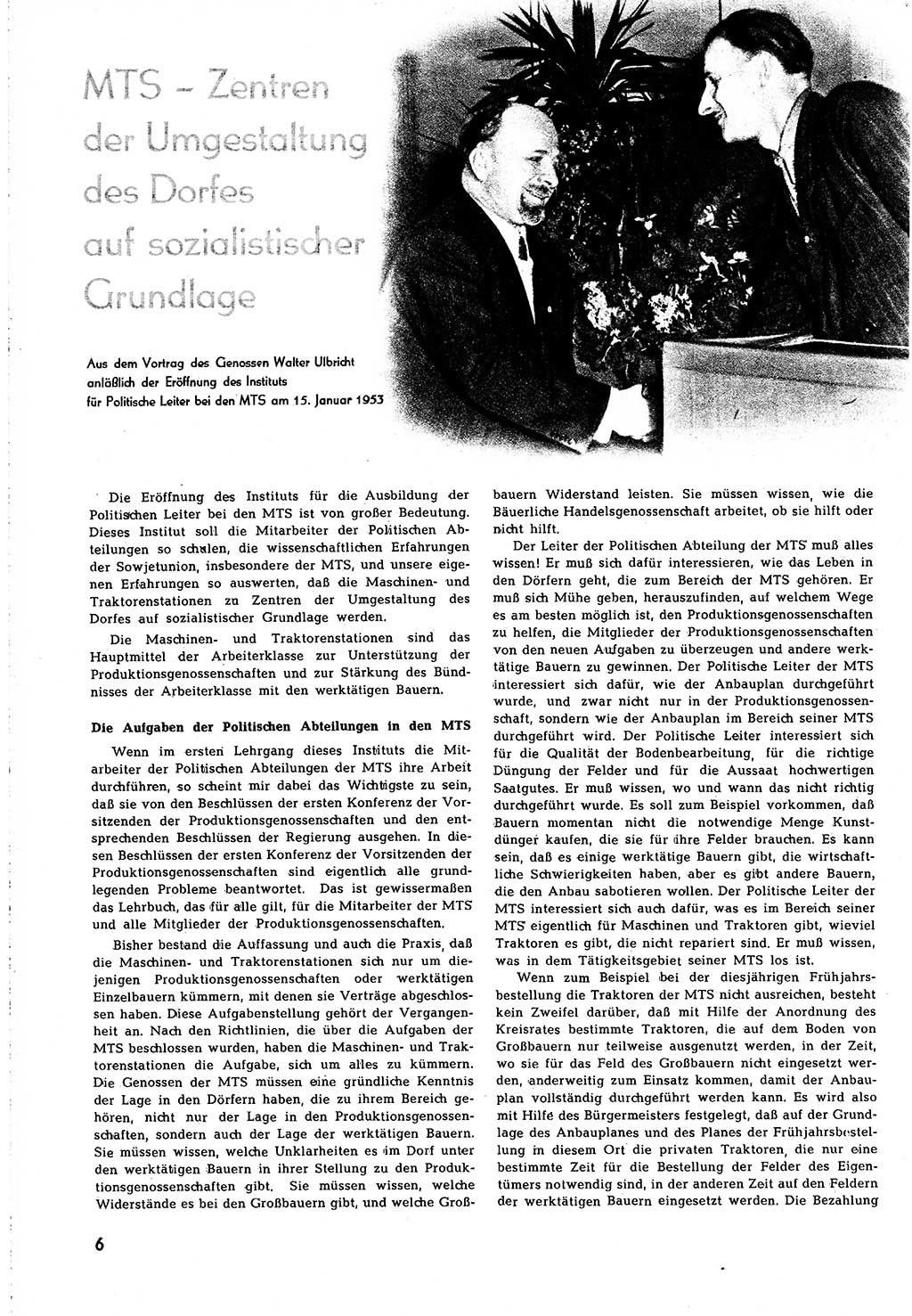 Neuer Weg (NW), Organ des Zentralkomitees (ZK) [Sozialistische Einheitspartei Deutschlands (SED)] für alle Parteiarbeiter, 8. Jahrgang [Deutsche Demokratische Republik (DDR)] 1953, Heft 3/6 (NW ZK SED DDR 1953, H. 3/6)