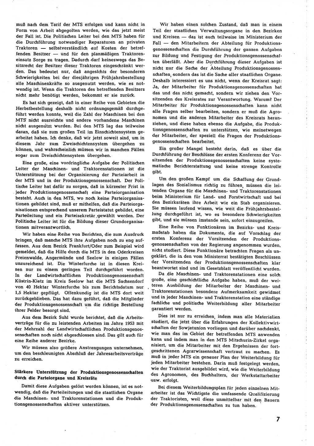 Neuer Weg (NW), Organ des Zentralkomitees (ZK) [Sozialistische Einheitspartei Deutschlands (SED)] für alle Parteiarbeiter, 8. Jahrgang [Deutsche Demokratische Republik (DDR)] 1953, Heft 3/7 (NW ZK SED DDR 1953, H. 3/7)