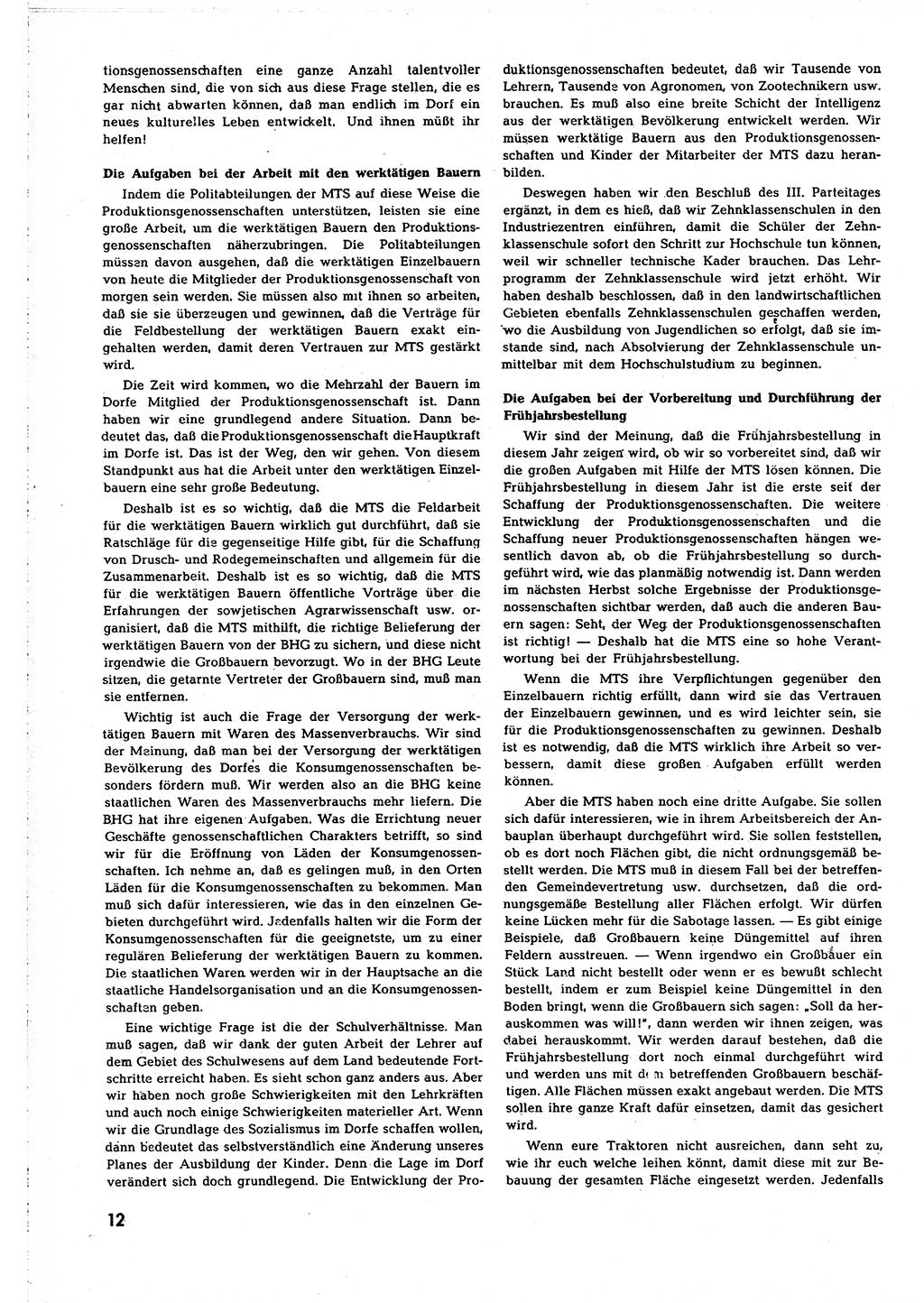 Neuer Weg (NW), Organ des Zentralkomitees (ZK) [Sozialistische Einheitspartei Deutschlands (SED)] für alle Parteiarbeiter, 8. Jahrgang [Deutsche Demokratische Republik (DDR)] 1953, Heft 3/12 (NW ZK SED DDR 1953, H. 3/12)