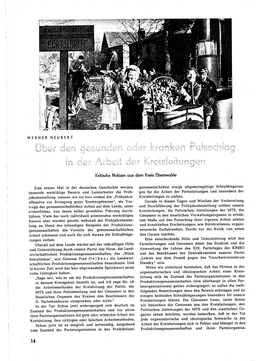 Neuer Weg (NW), Organ des Zentralkomitees (ZK) [Sozialistische Einheitspartei Deutschlands (SED)] für alle Parteiarbeiter, 8. Jahrgang [Deutsche Demokratische Republik (DDR)] 1953, Heft 3/14 (NW ZK SED DDR 1953, H. 3/14)