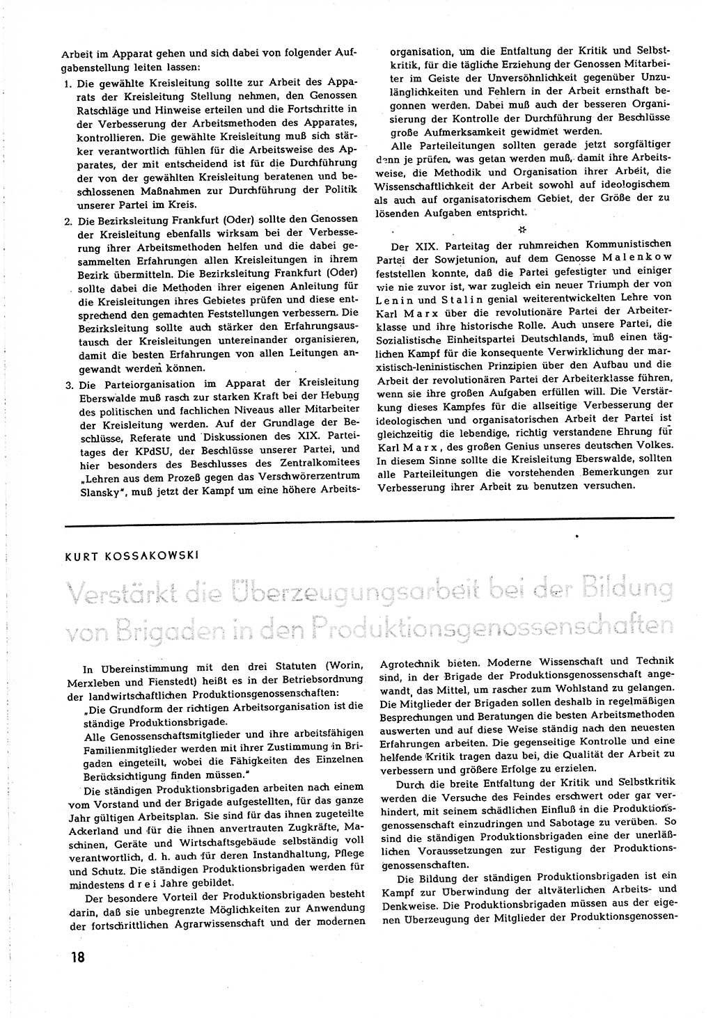 Neuer Weg (NW), Organ des Zentralkomitees (ZK) [Sozialistische Einheitspartei Deutschlands (SED)] für alle Parteiarbeiter, 8. Jahrgang [Deutsche Demokratische Republik (DDR)] 1953, Heft 3/18 (NW ZK SED DDR 1953, H. 3/18)