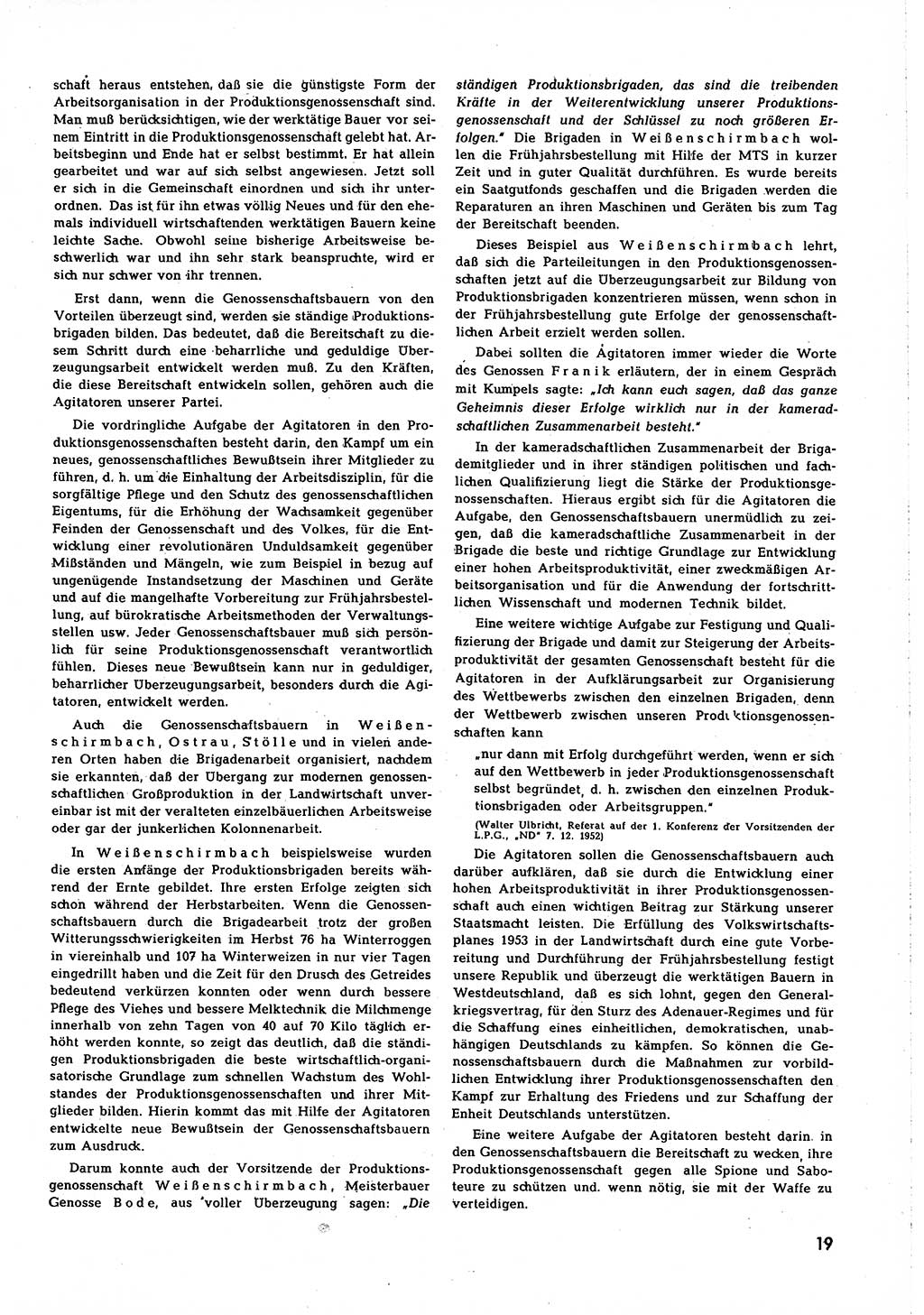 Neuer Weg (NW), Organ des Zentralkomitees (ZK) [Sozialistische Einheitspartei Deutschlands (SED)] für alle Parteiarbeiter, 8. Jahrgang [Deutsche Demokratische Republik (DDR)] 1953, Heft 3/19 (NW ZK SED DDR 1953, H. 3/19)