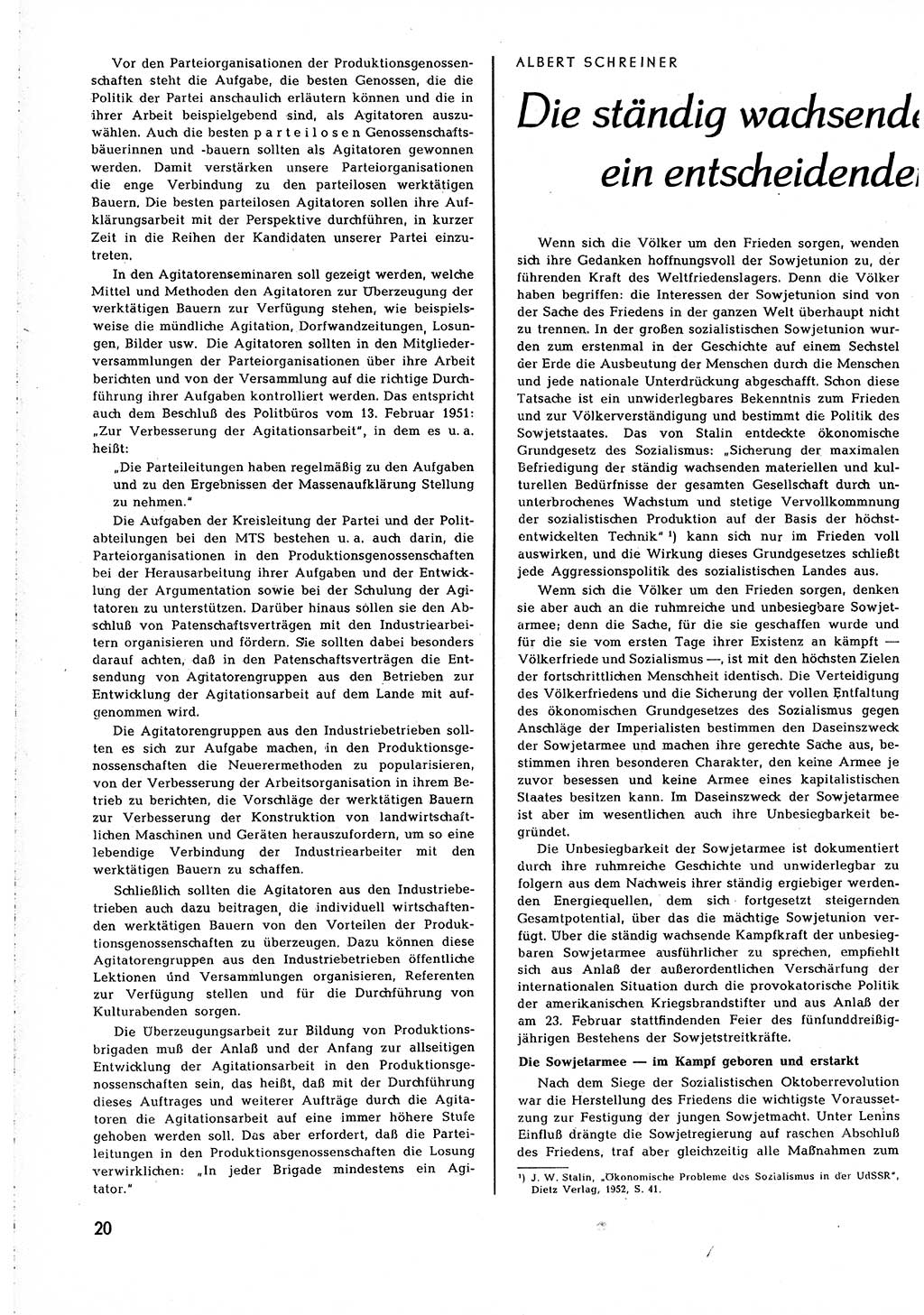 Neuer Weg (NW), Organ des Zentralkomitees (ZK) [Sozialistische Einheitspartei Deutschlands (SED)] für alle Parteiarbeiter, 8. Jahrgang [Deutsche Demokratische Republik (DDR)] 1953, Heft 3/20 (NW ZK SED DDR 1953, H. 3/20)