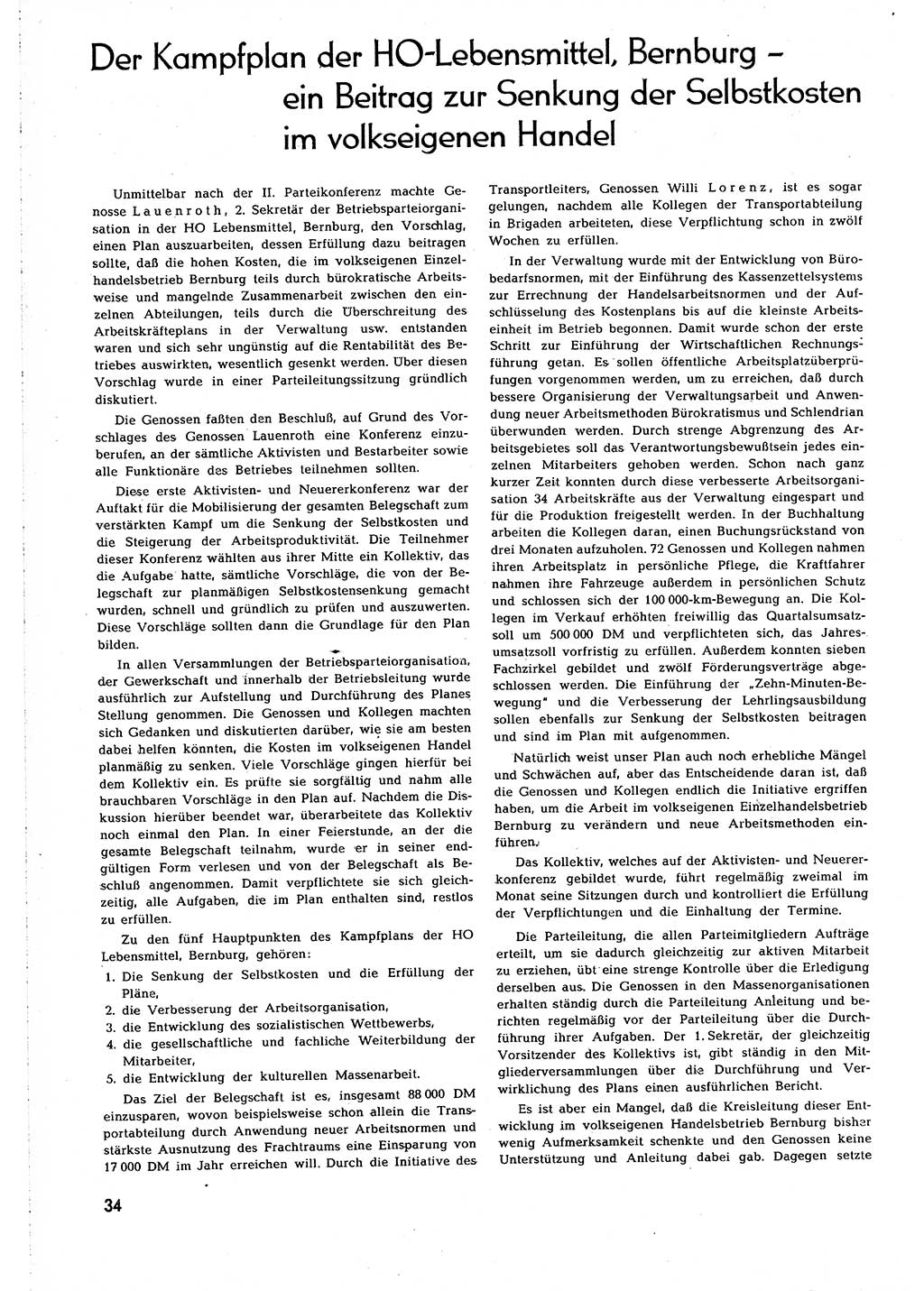 Neuer Weg (NW), Organ des Zentralkomitees (ZK) [Sozialistische Einheitspartei Deutschlands (SED)] für alle Parteiarbeiter, 8. Jahrgang [Deutsche Demokratische Republik (DDR)] 1953, Heft 3/34 (NW ZK SED DDR 1953, H. 3/34)