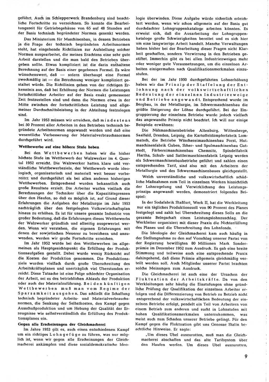 Neuer Weg (NW), Organ des Zentralkomitees (ZK) [Sozialistische Einheitspartei Deutschlands (SED)] für alle Parteiarbeiter, 8. Jahrgang [Deutsche Demokratische Republik (DDR)] 1953, Heft 4/9 (NW ZK SED DDR 1953, H. 4/9)
