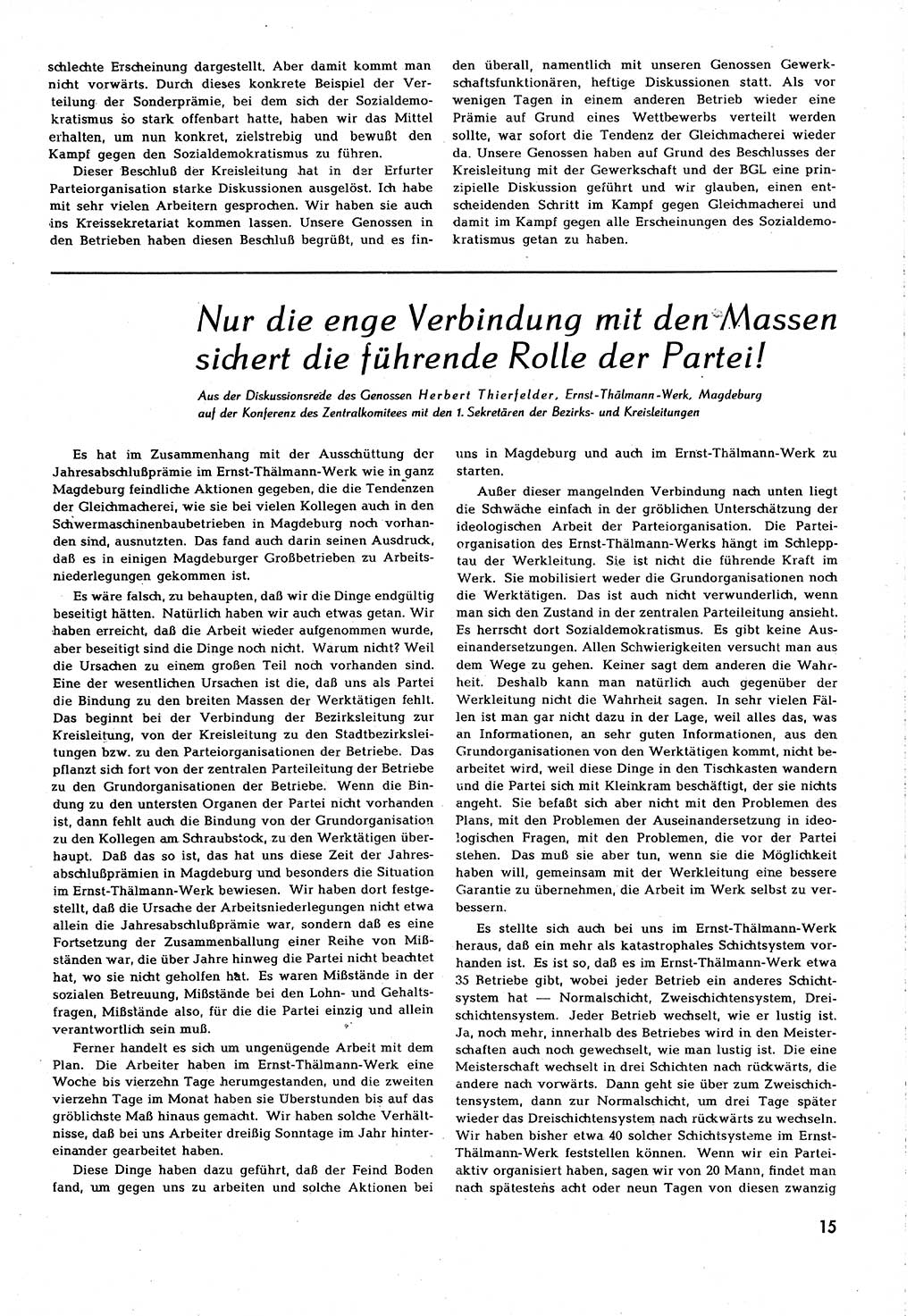 Neuer Weg (NW), Organ des Zentralkomitees (ZK) [Sozialistische Einheitspartei Deutschlands (SED)] für alle Parteiarbeiter, 8. Jahrgang [Deutsche Demokratische Republik (DDR)] 1953, Heft 4/15 (NW ZK SED DDR 1953, H. 4/15)